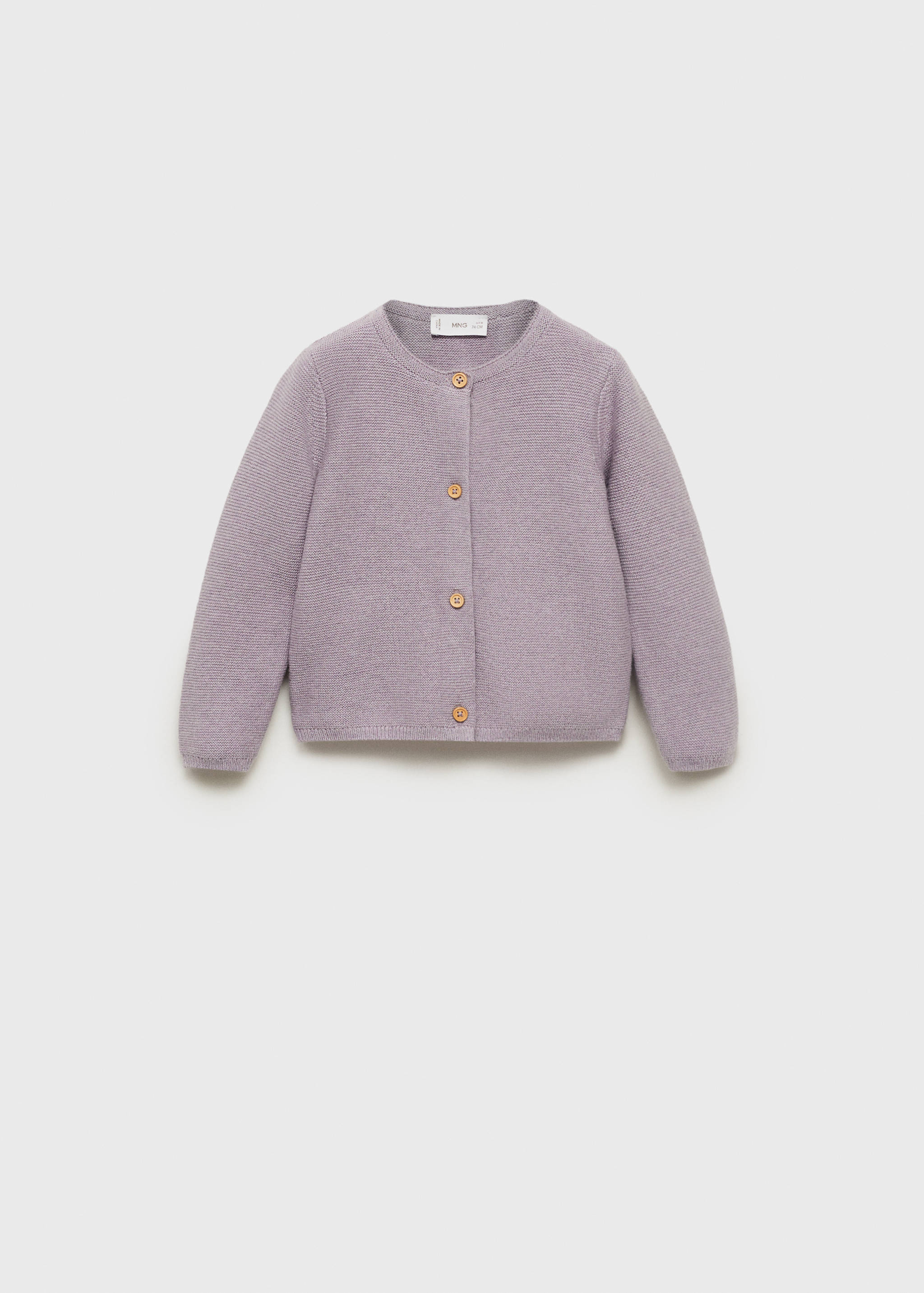 Knitted button cardigan - Article without model