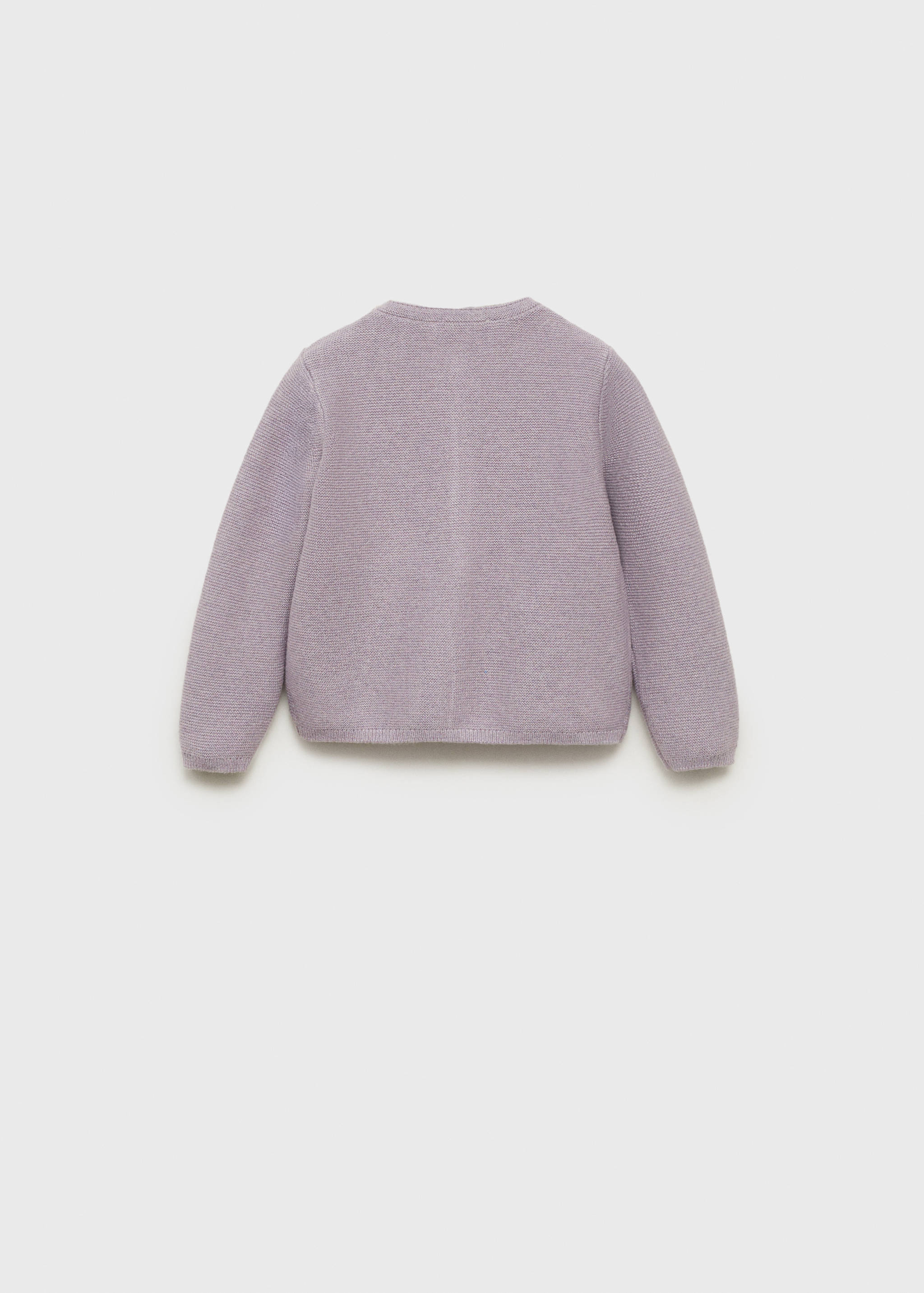 Knitted button cardigan - Reverse of the article