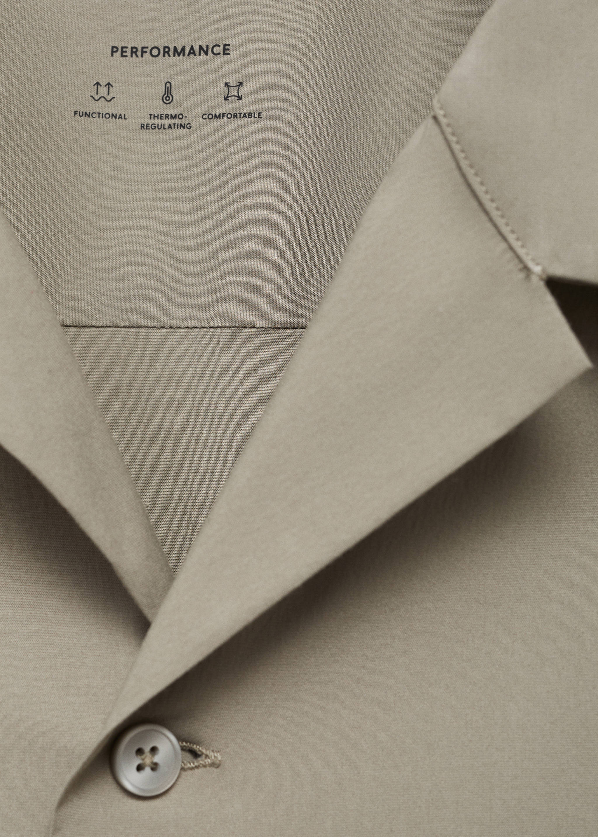 Рубашка с воротником боулинг и карманами - Деталь изделия 8