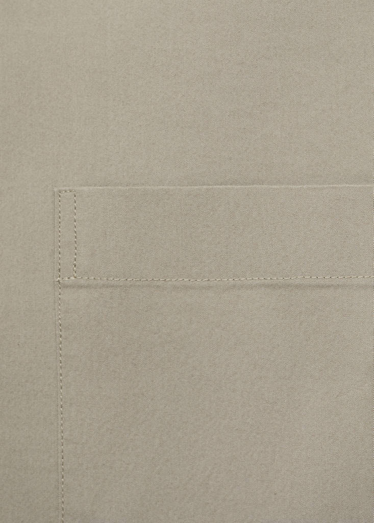 Shirt with pockets and bowling collar — Khaki