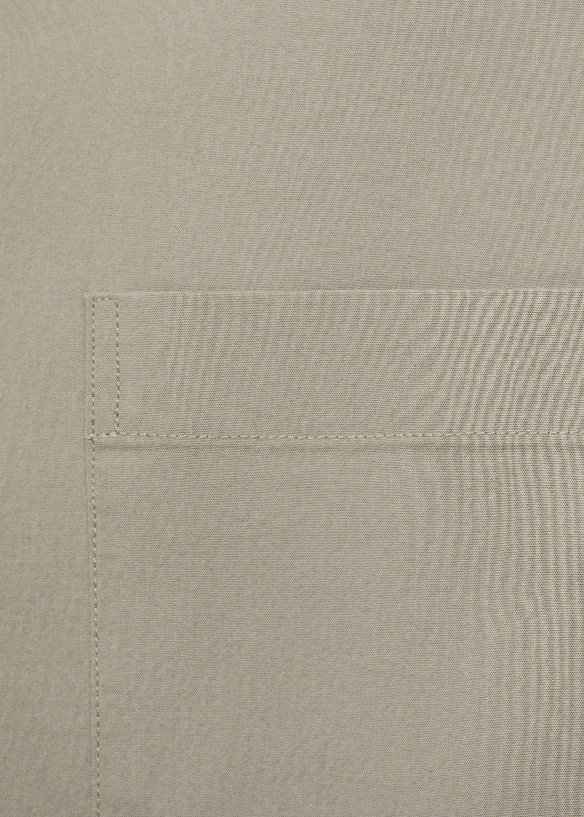 Рубашка с воротником боулинг и карманами - Деталь изделия 0