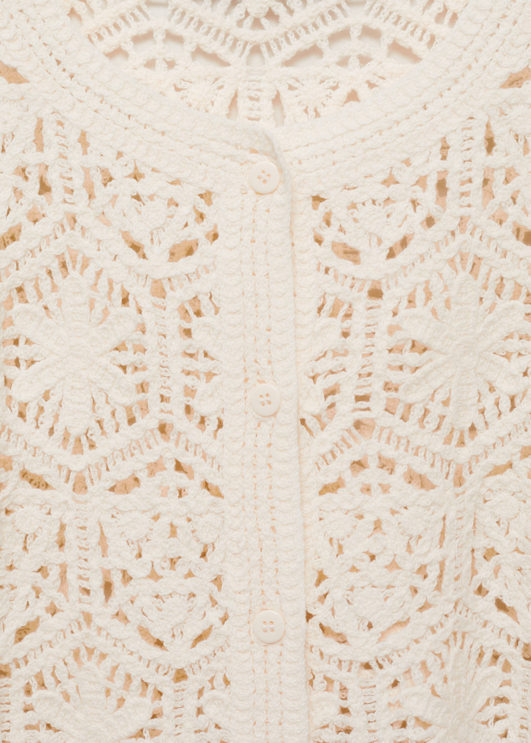 Crochet cardigan with scalloped hem - Details of the article 8