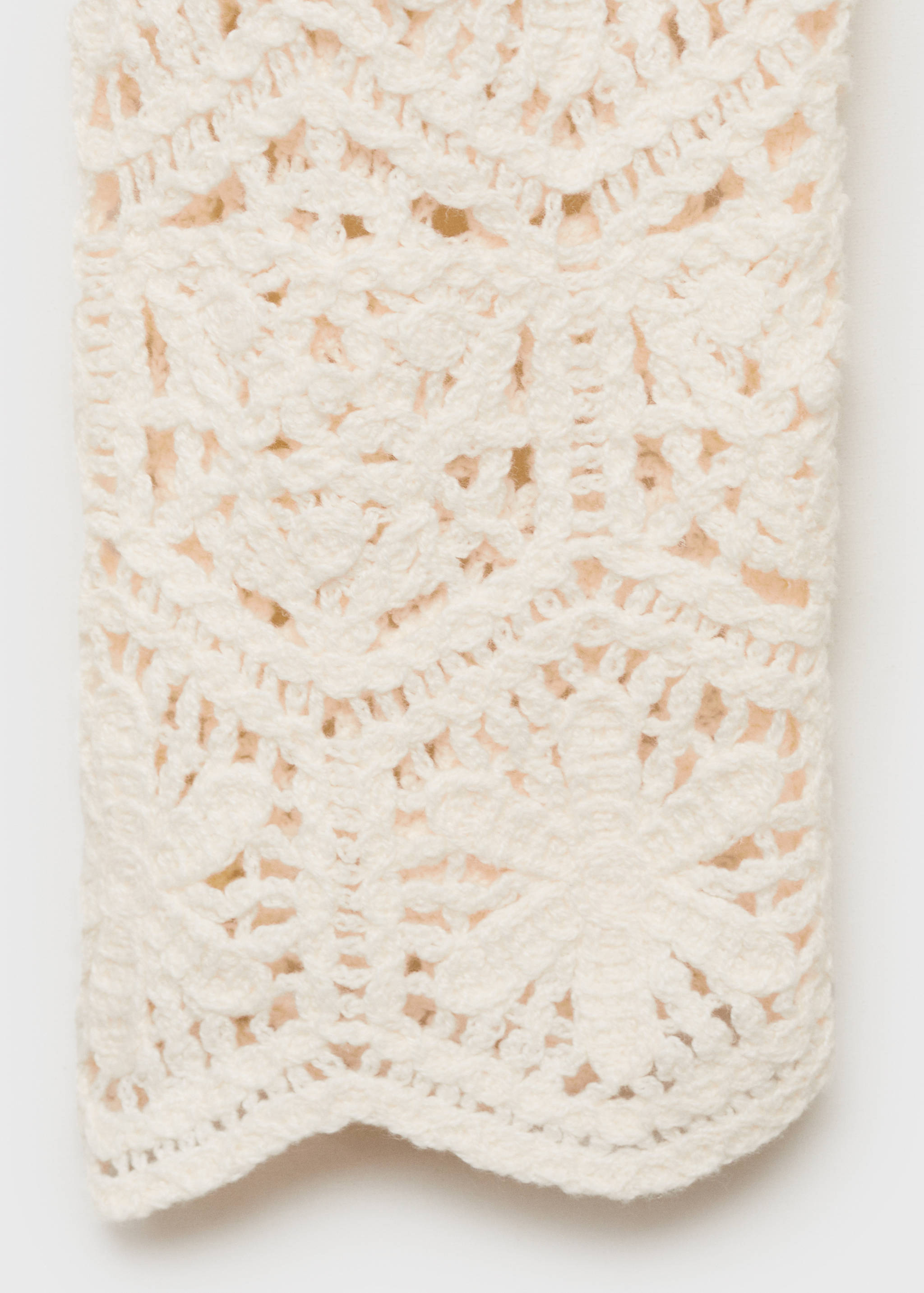 Crochet cardigan with scalloped hem - Details of the article 0