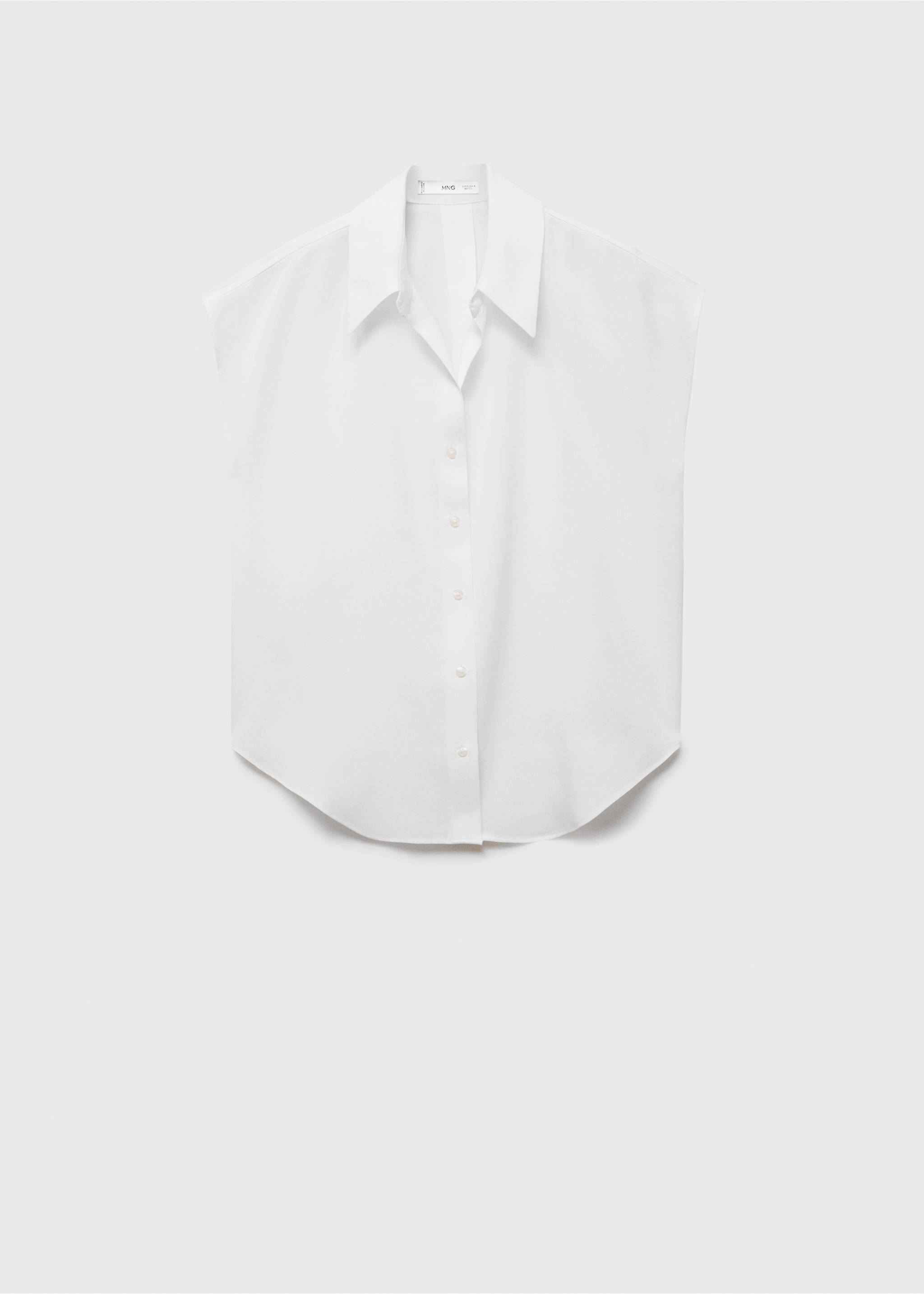 Chemise Lyocell sans manches - Article sans modèle, Blanc cassé. Ref: 17071137-00.