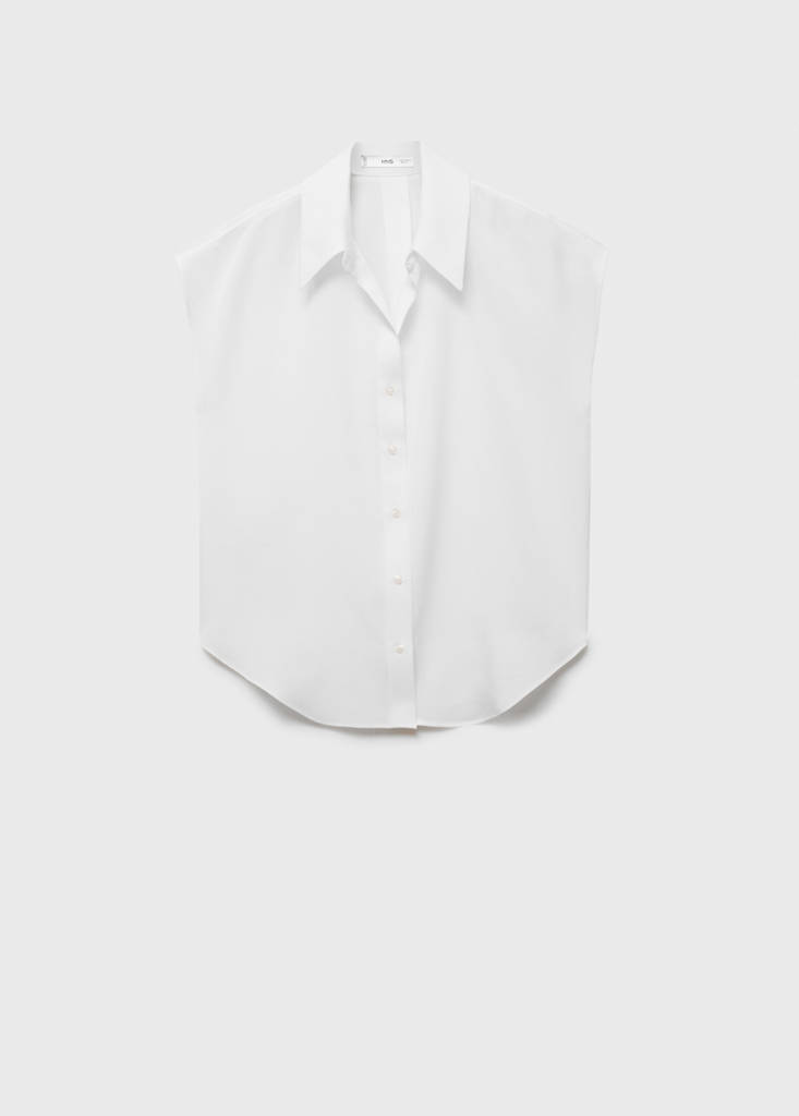 Lyocell sleeveless shirt — Off White