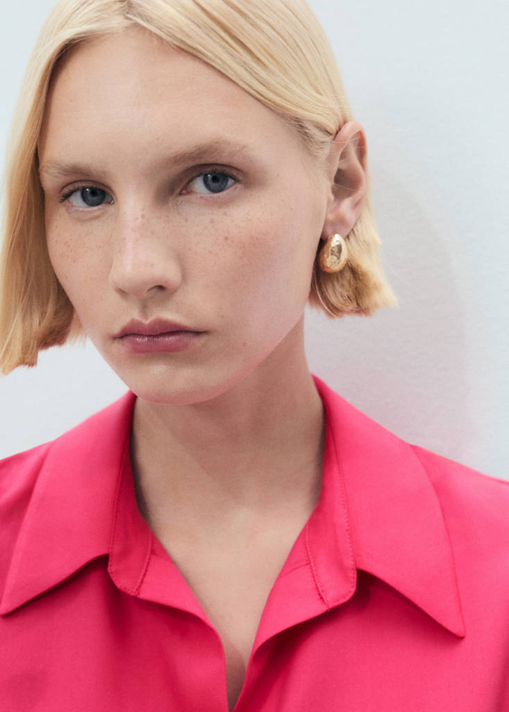 Lyocell sleeveless shirt — Strawberry