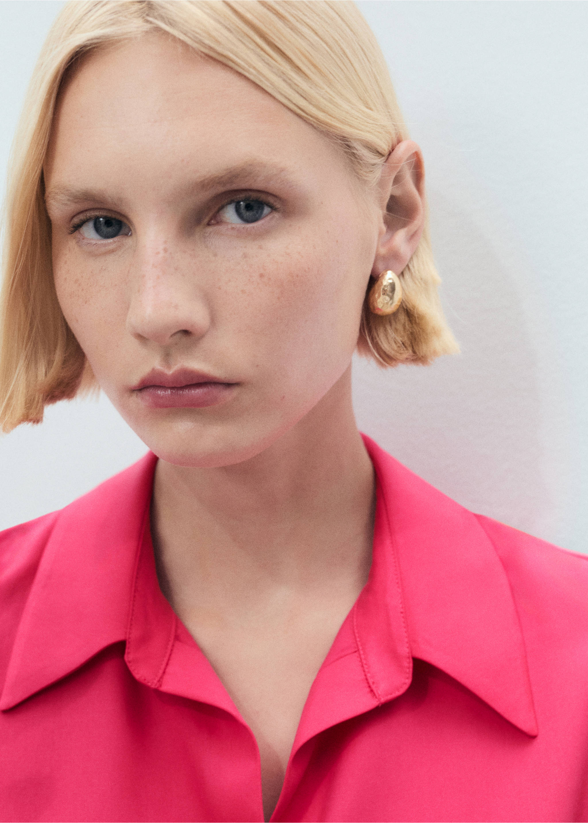 Chemise Lyocell sans manches - Détail de l'article 1, Fraise. Ref: 17071137-00.