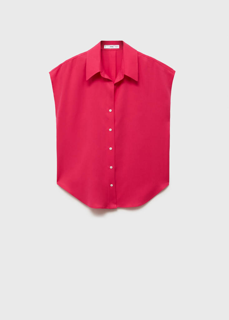 Lyocell sleeveless shirt — Strawberry