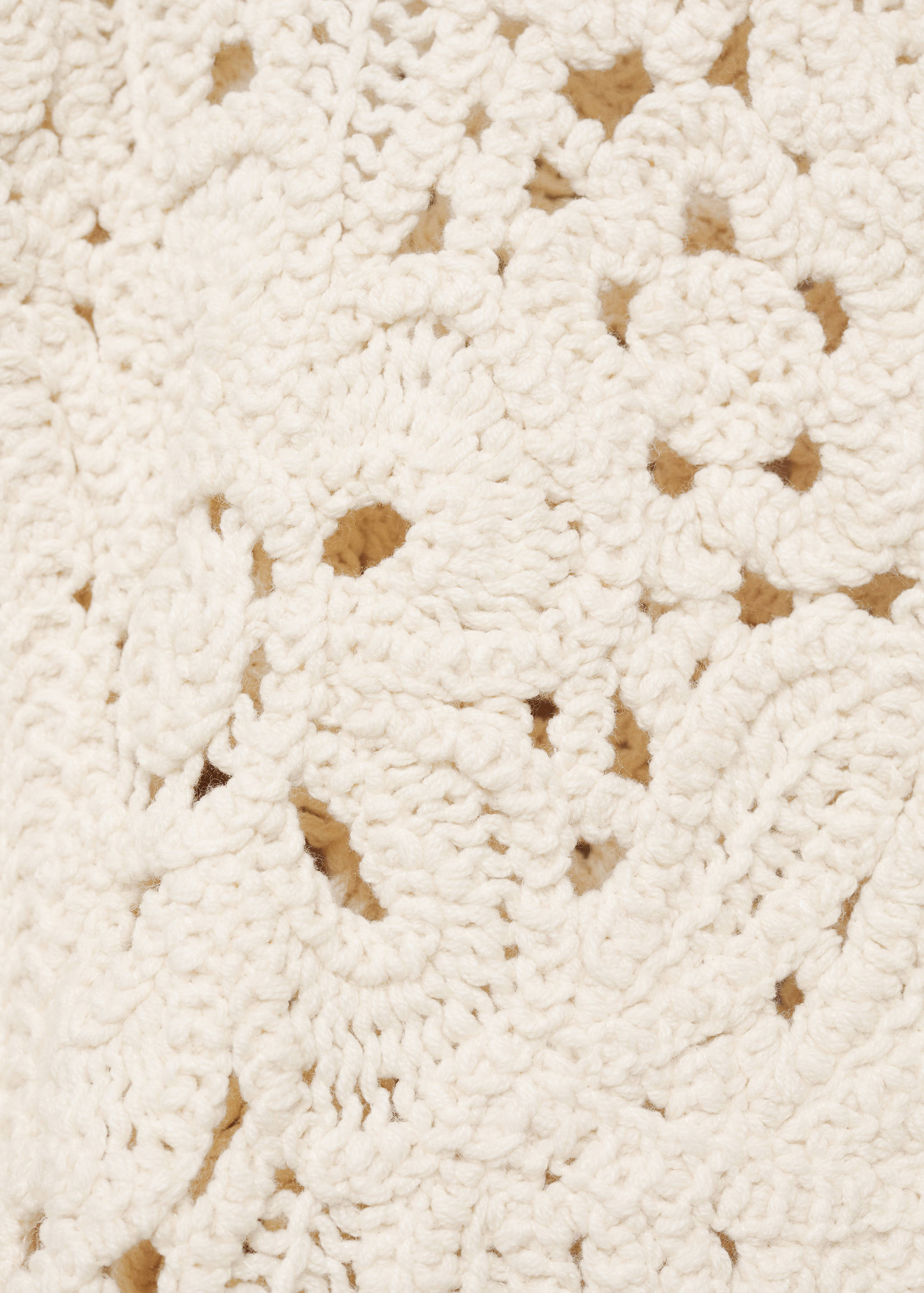 Strickjacke mit Lochmuster und Muschelsaum - Detail des Artikels 8