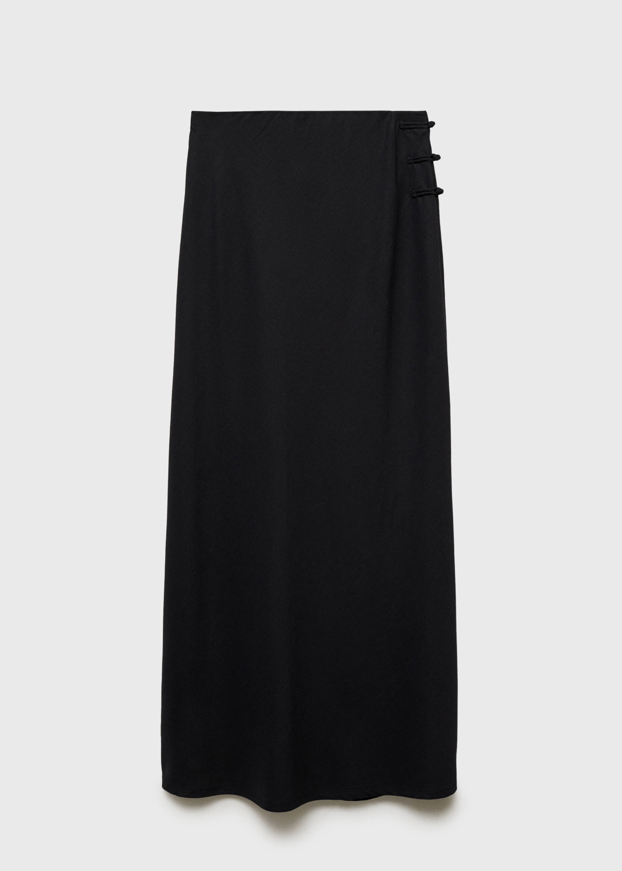 Linen-blend straight skirt - Article without model