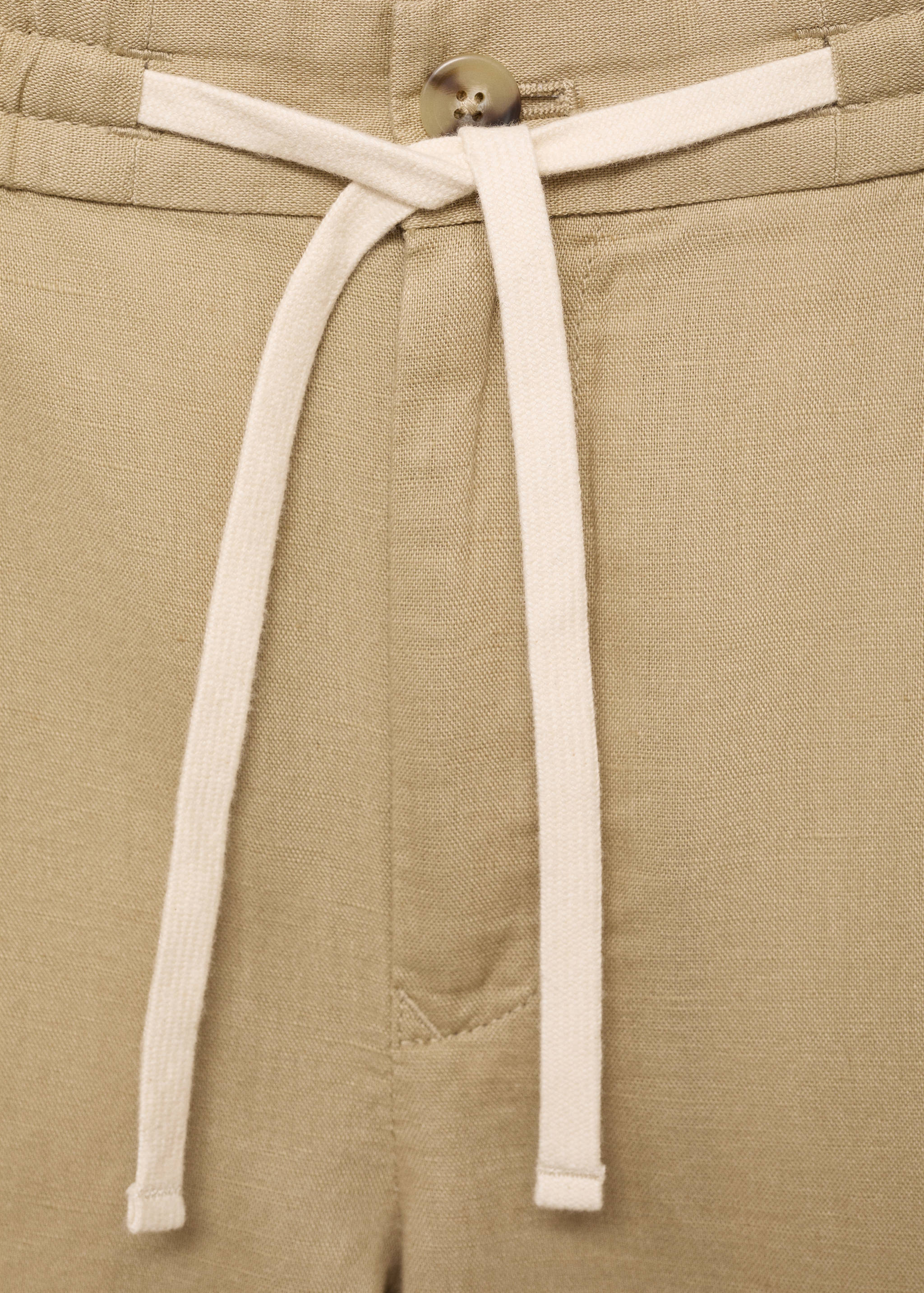 Slim-fit trousers with drawstring - Details of the article 8