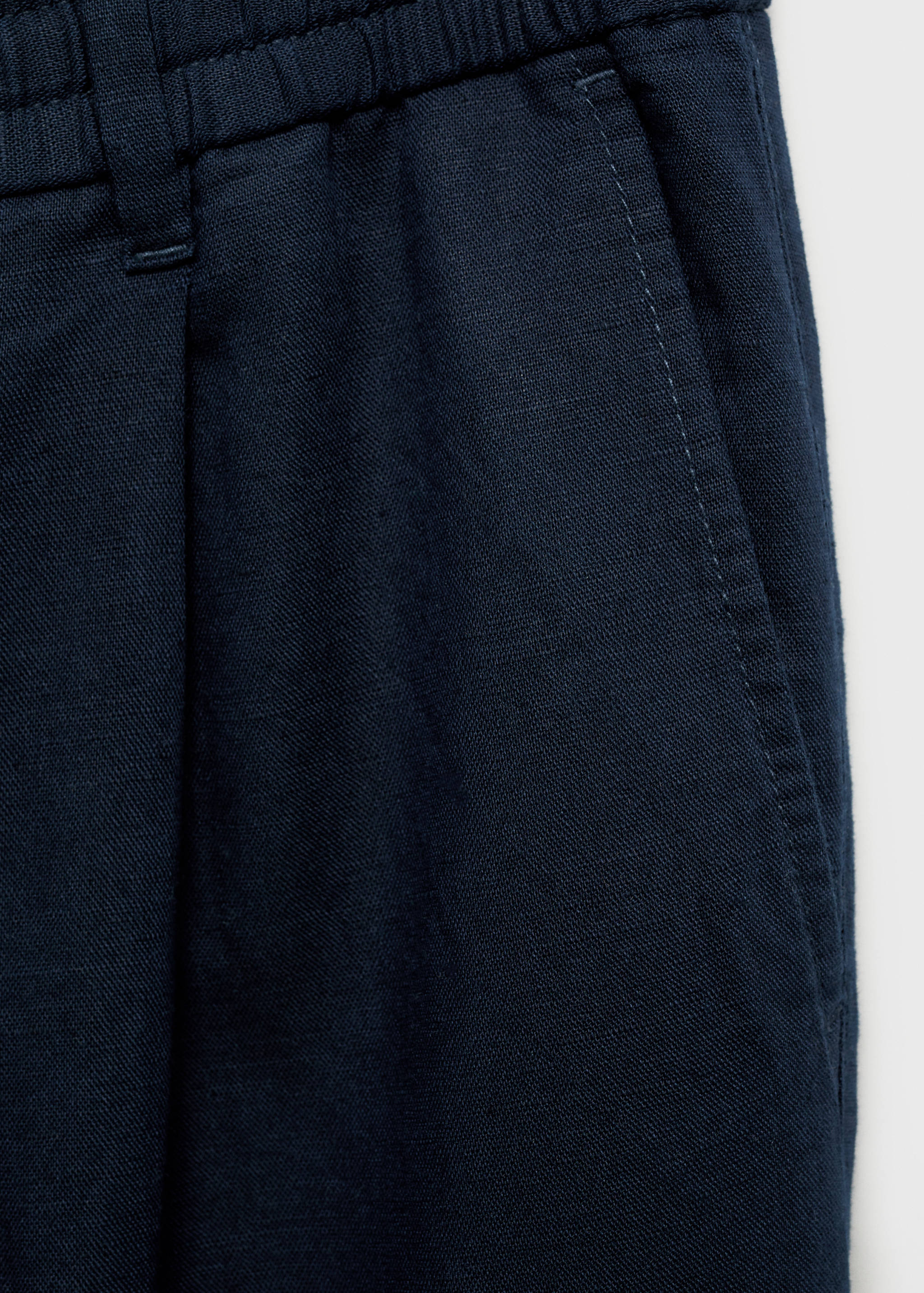Slim-fit trousers with drawstring - Details of the article 0