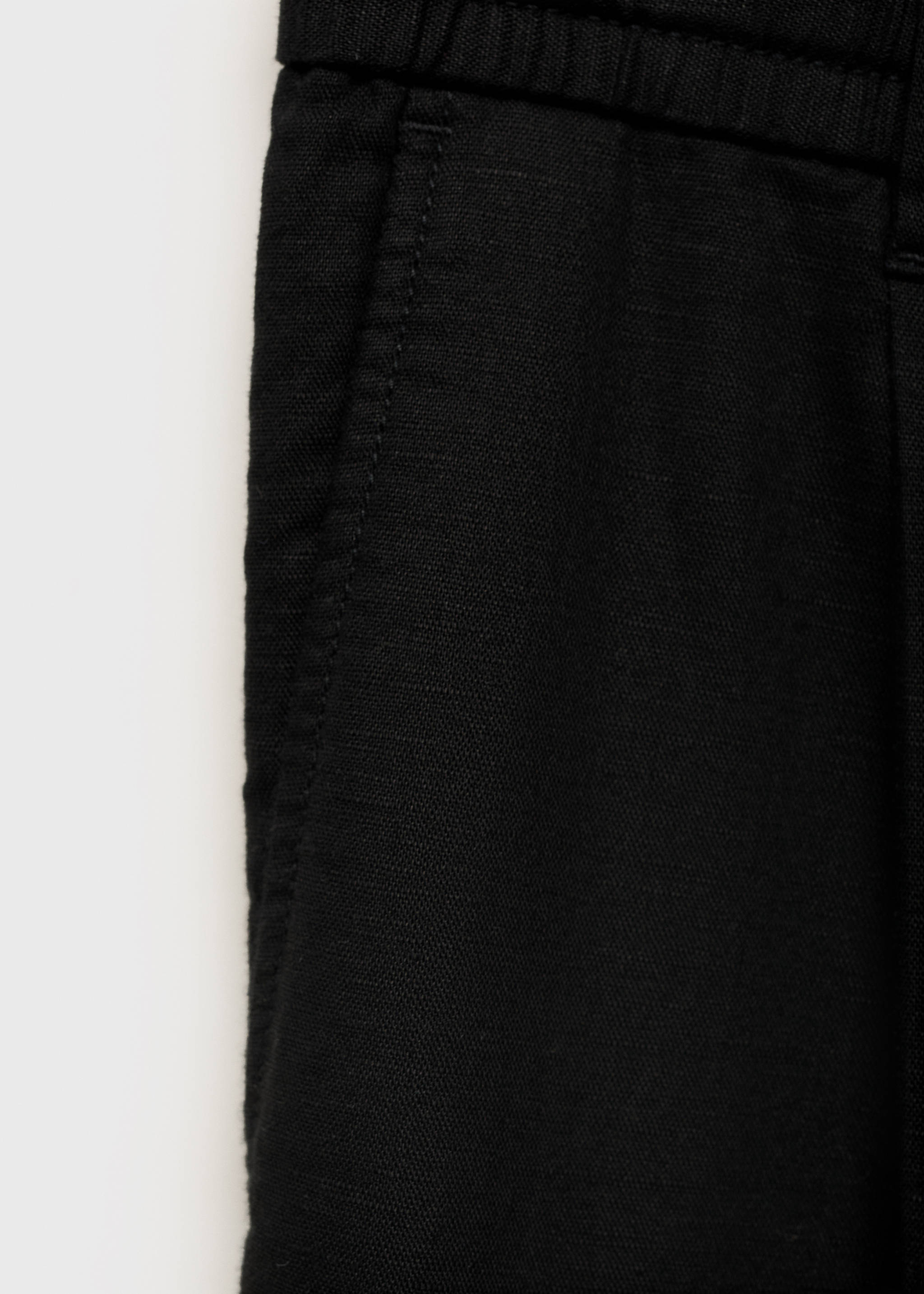 Slim-fit trousers with drawstring - Details of the article 0