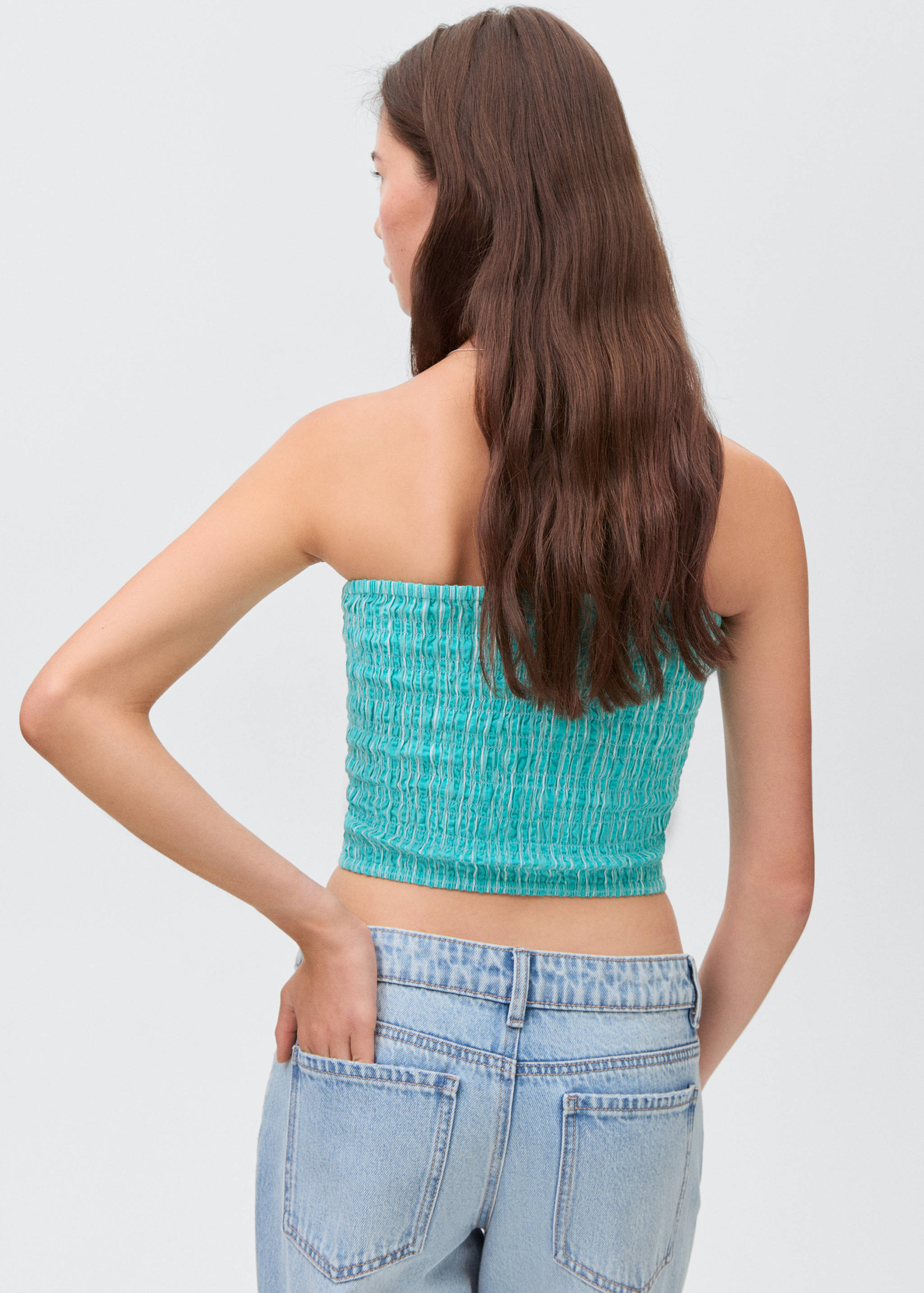 Top bustier froncé - Verso de l’article