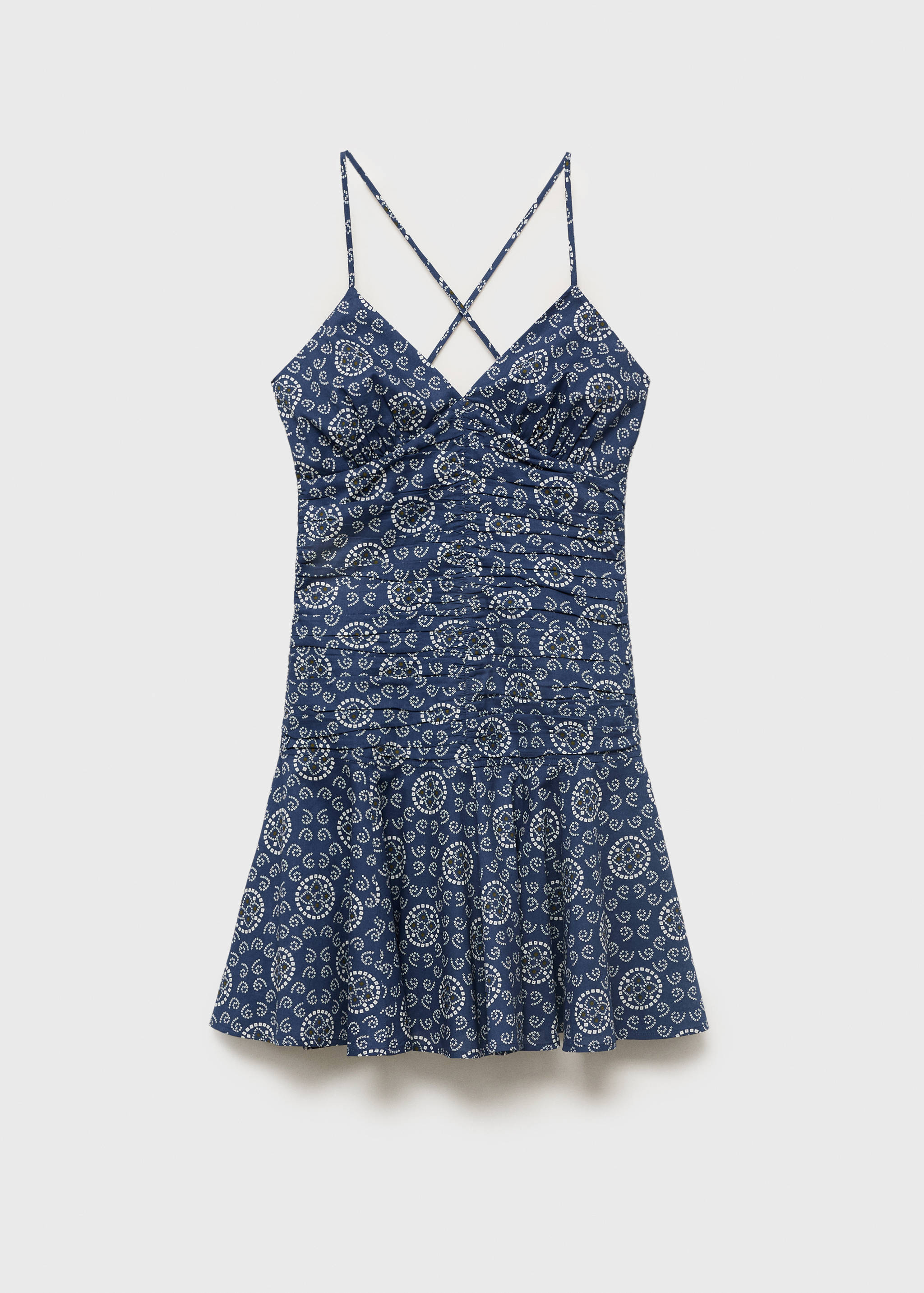 Printed draped dress - Article without model