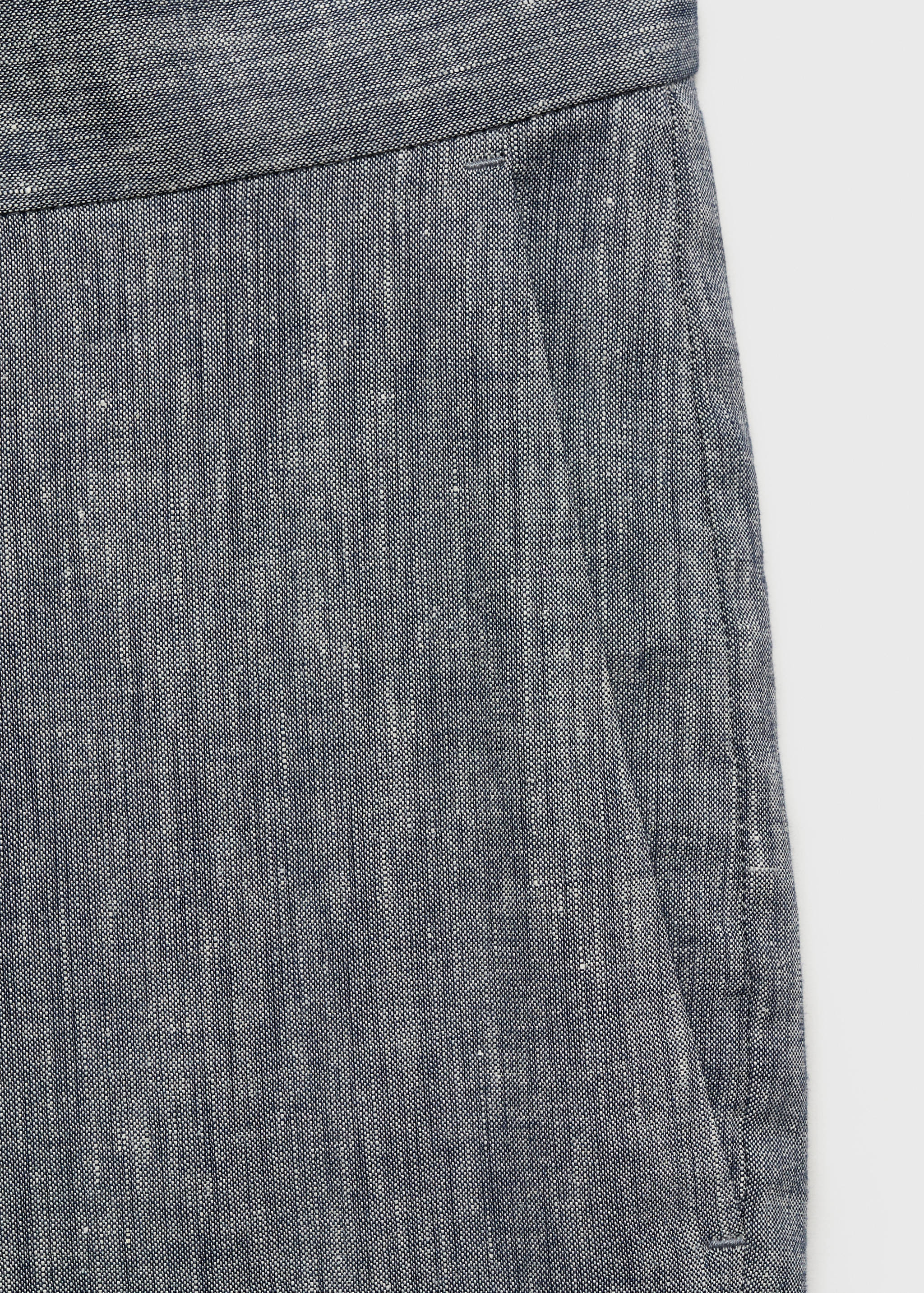 Pantalón lino slim fit - Detalle del artículo 8