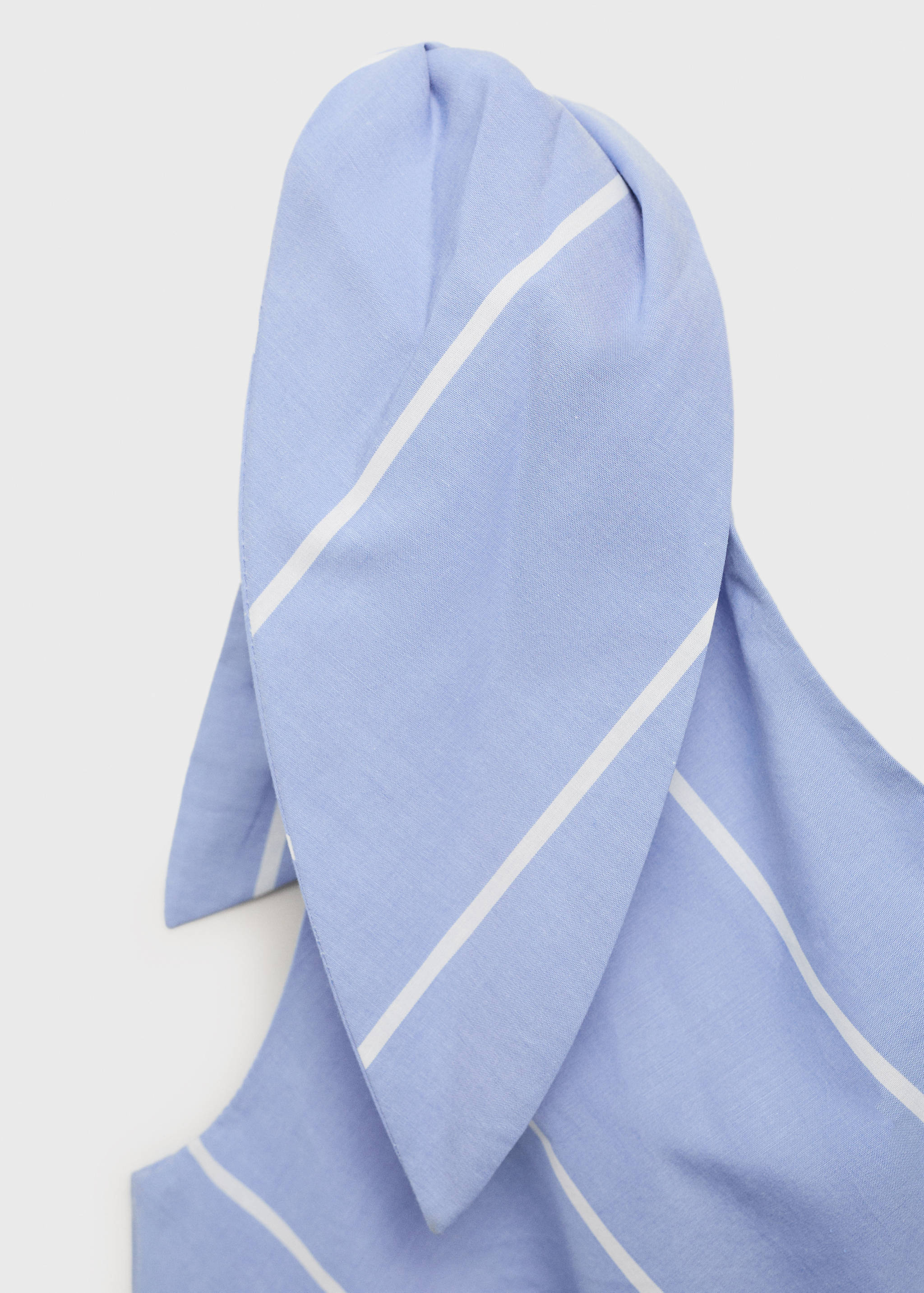 Asymmetrical striped dress with knot - Details of the article 8