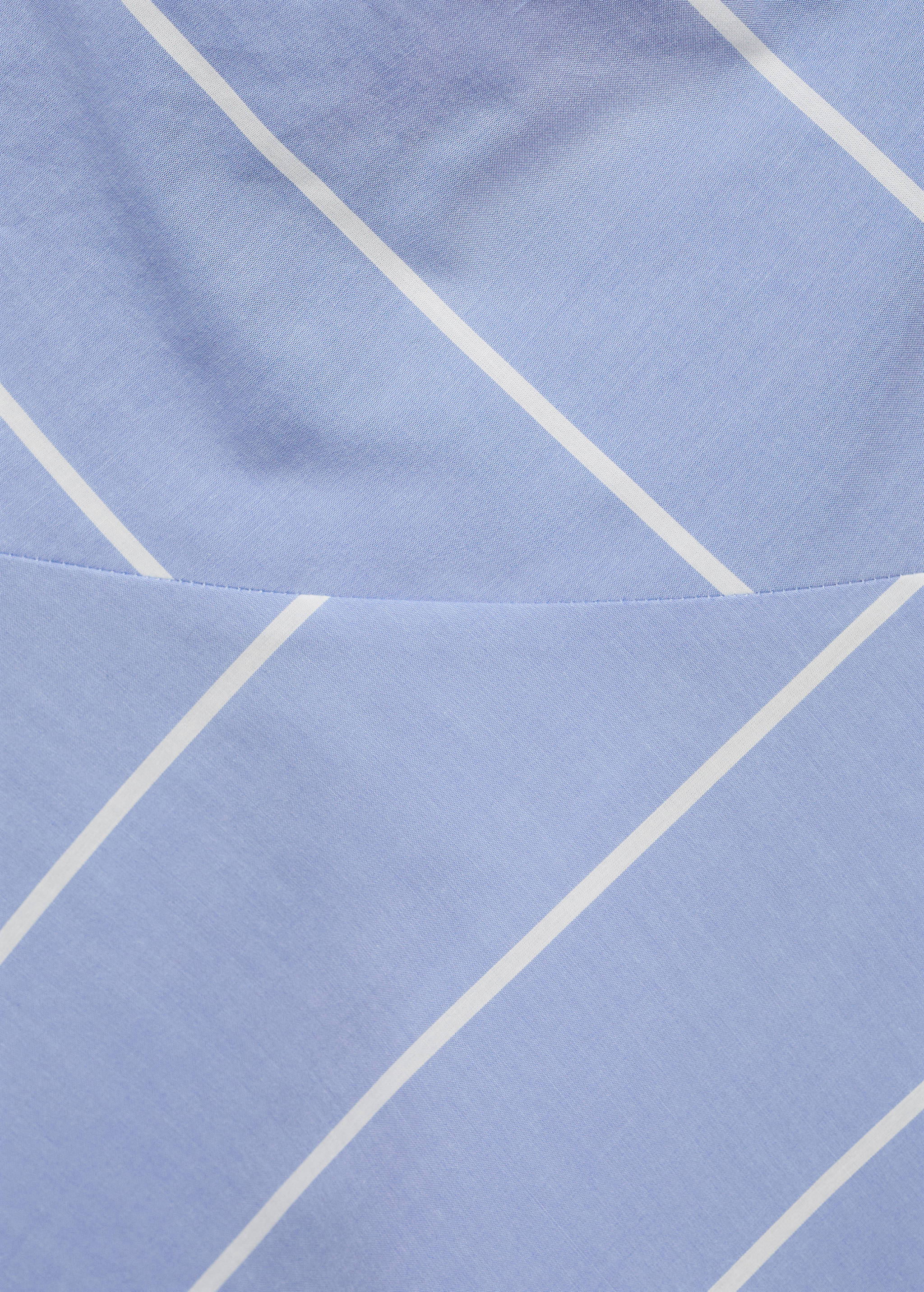 Asymmetrical striped dress with knot - Details of the article 0