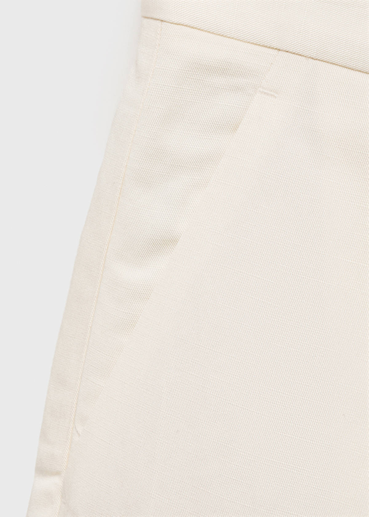 Linen-blend suit bermuda shorts — White