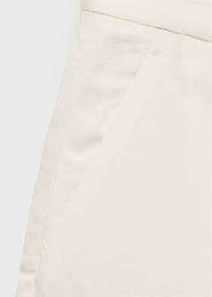 Linen-blend suit bermuda shorts — White 8