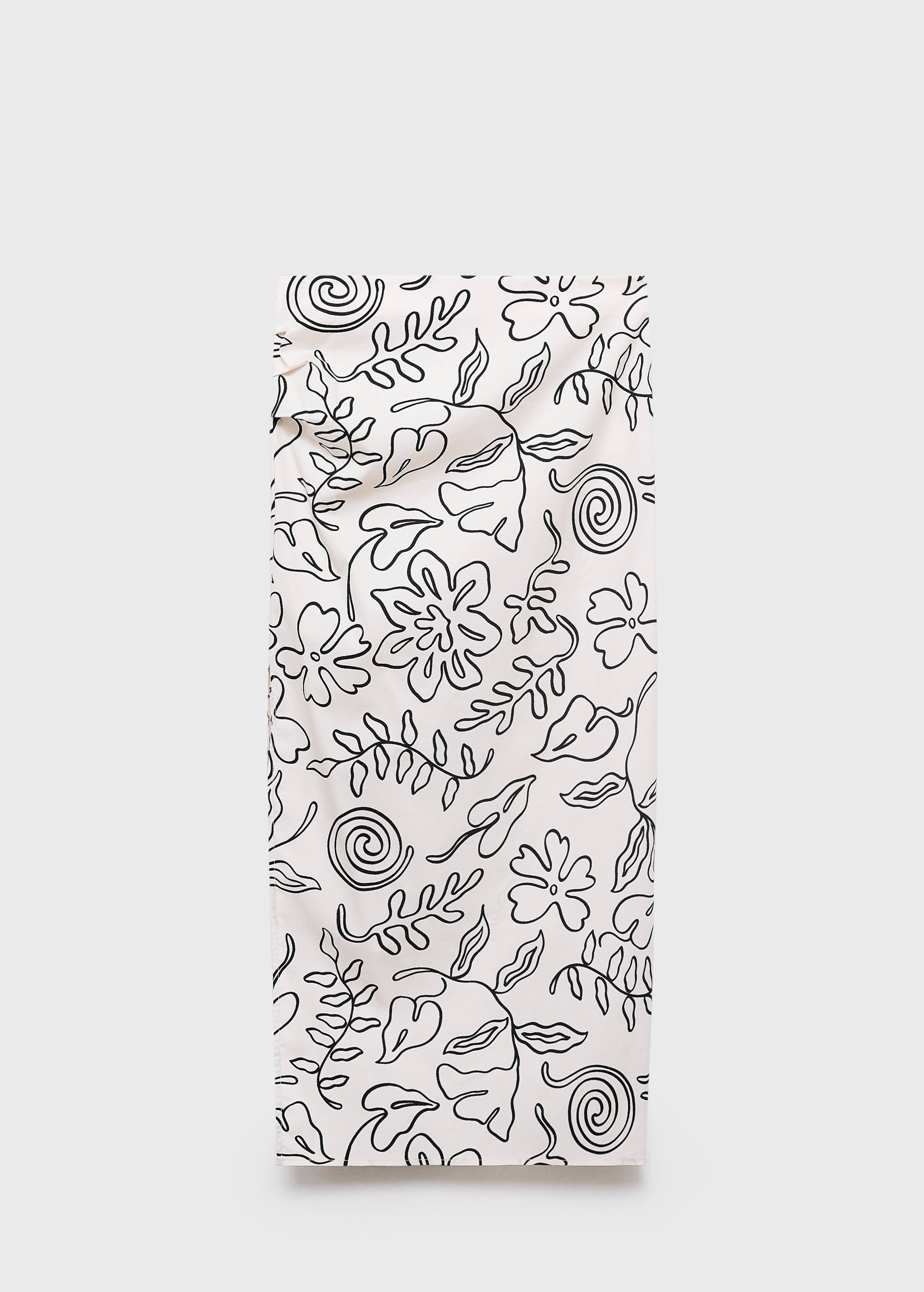 Bedrukte lange rok met split - Artikel zonder model