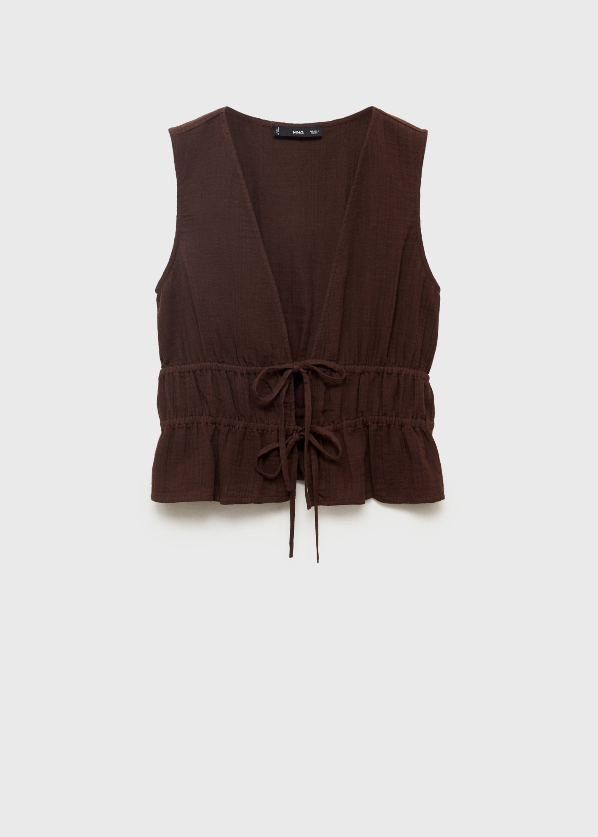 Ruffled top with bows - Article without model