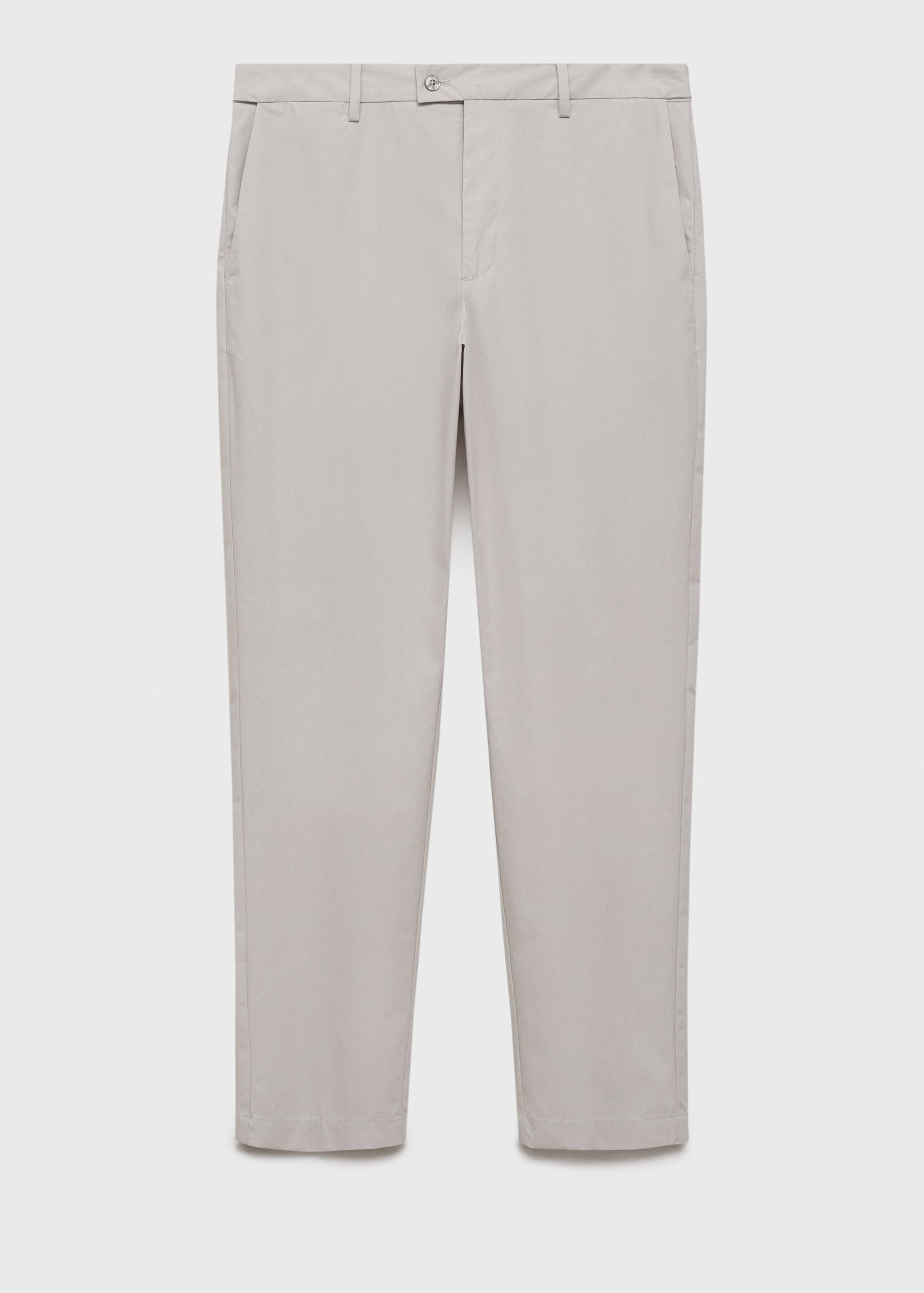 100% slim-fit cotton trousers - Article without model