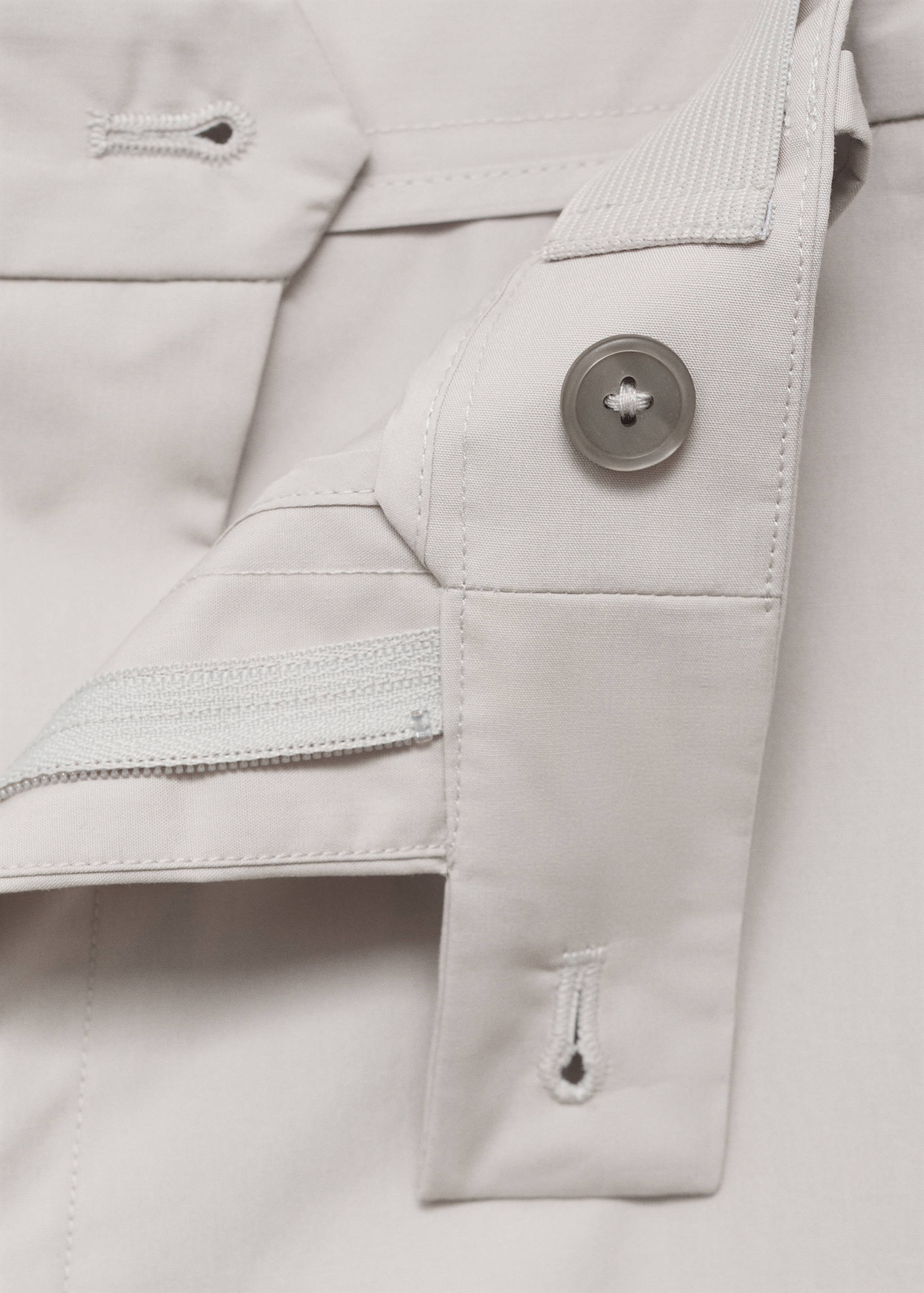 100% slim-fit cotton trousers - Details of the article 8