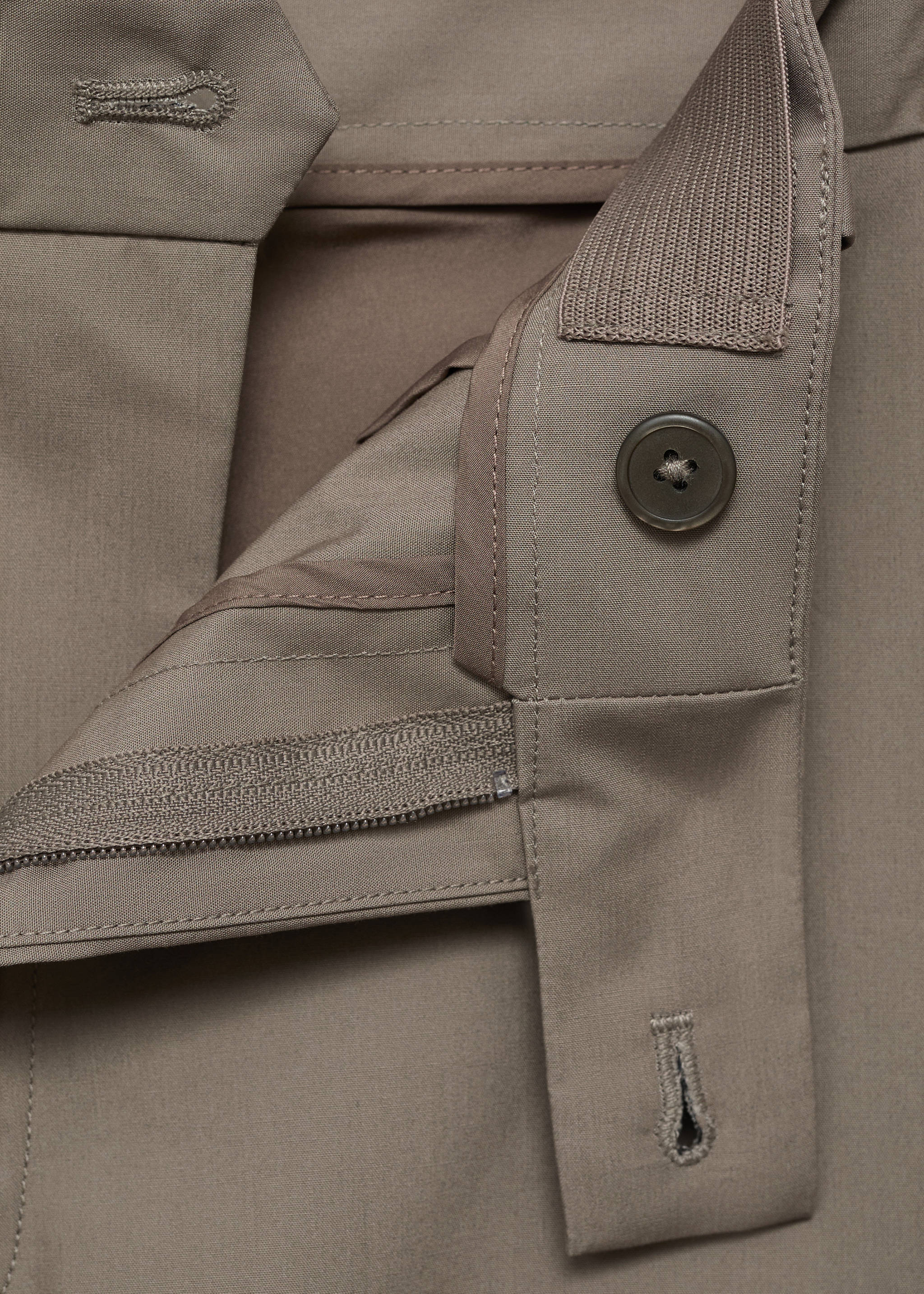 100% slim-fit cotton trousers - Details of the article 8