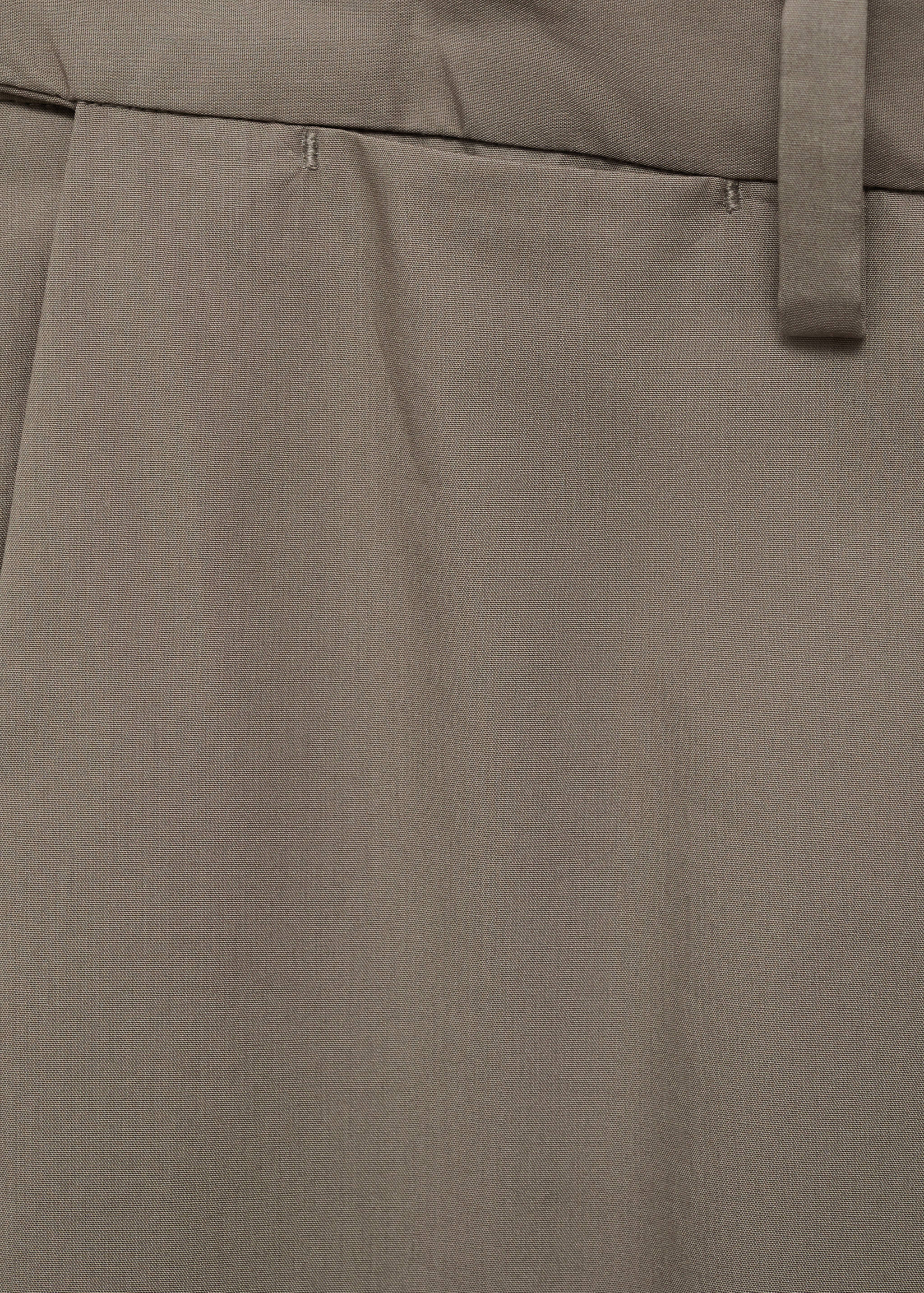 100% slim-fit cotton trousers - Details of the article 0
