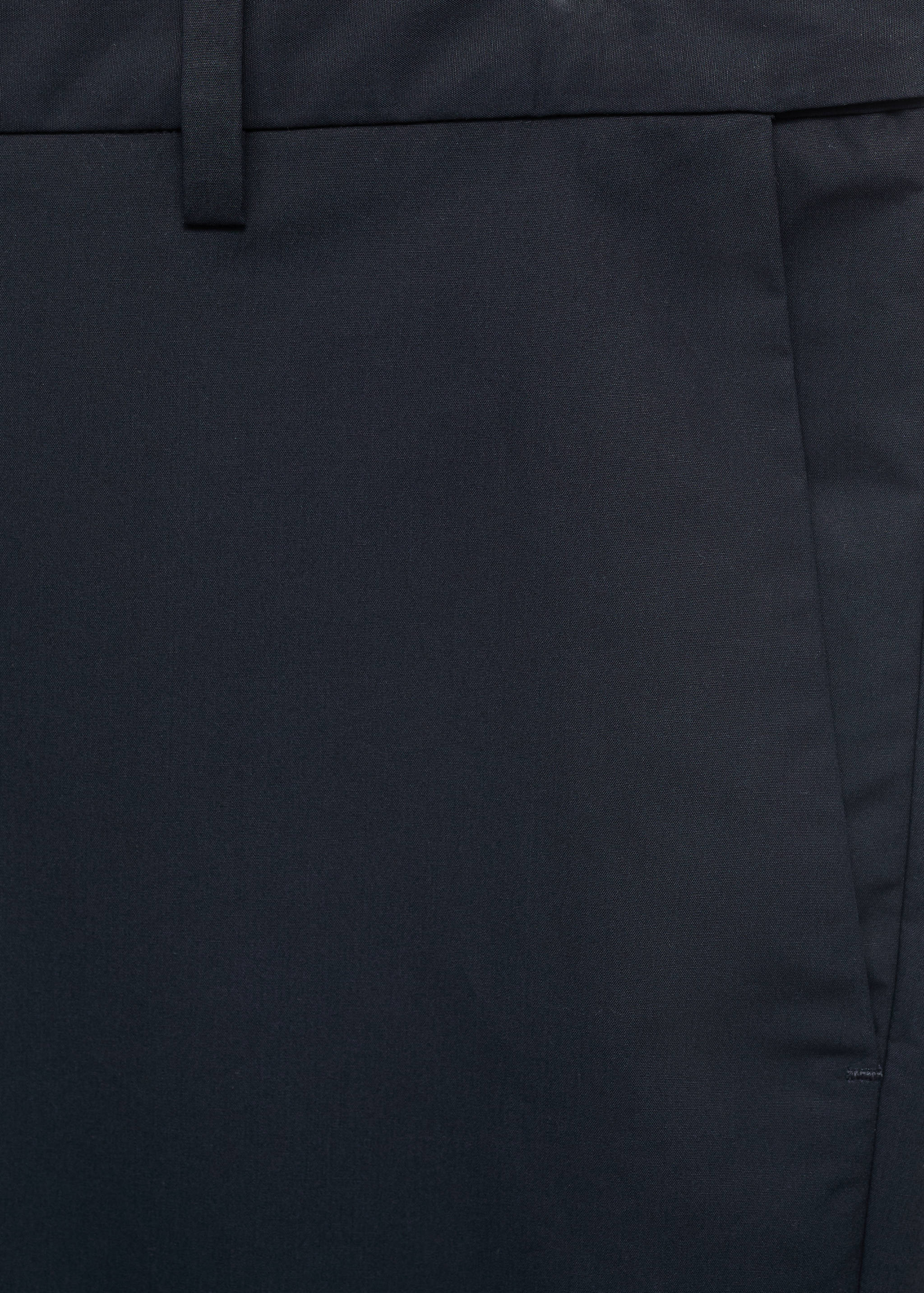100% slim-fit cotton trousers - Details of the article 0