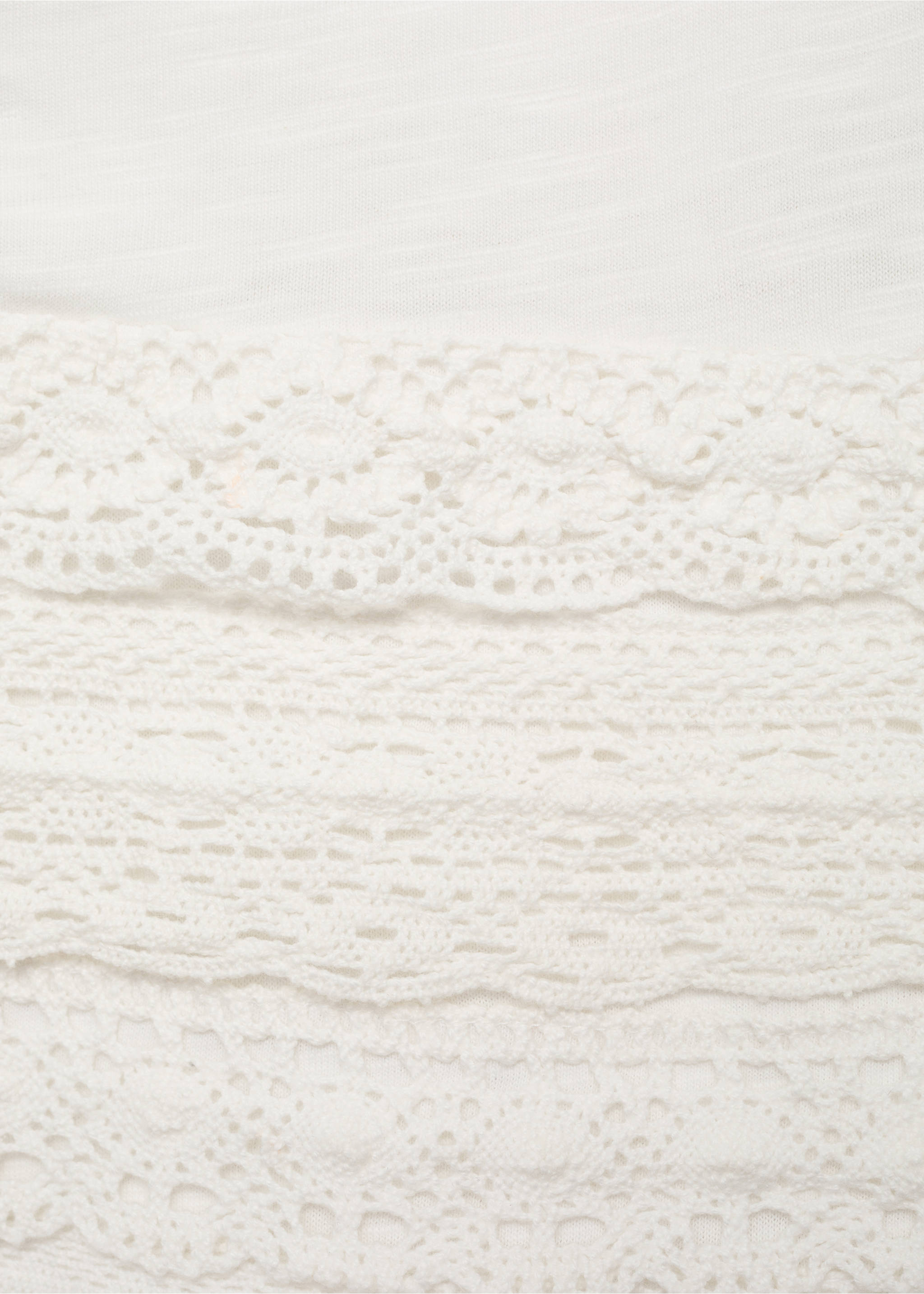 Shorts volantes crochet - Detalle del artículo 8, Blanco roto. Ref: 17071164-00.