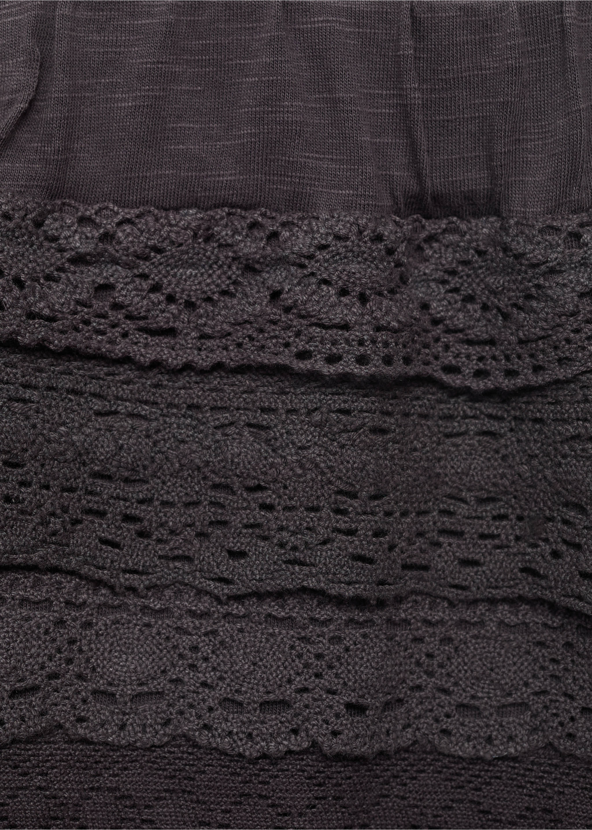 Shorts volantes crochet - Detalle del artículo 8, Gris antracita. Ref: 17071164-00.