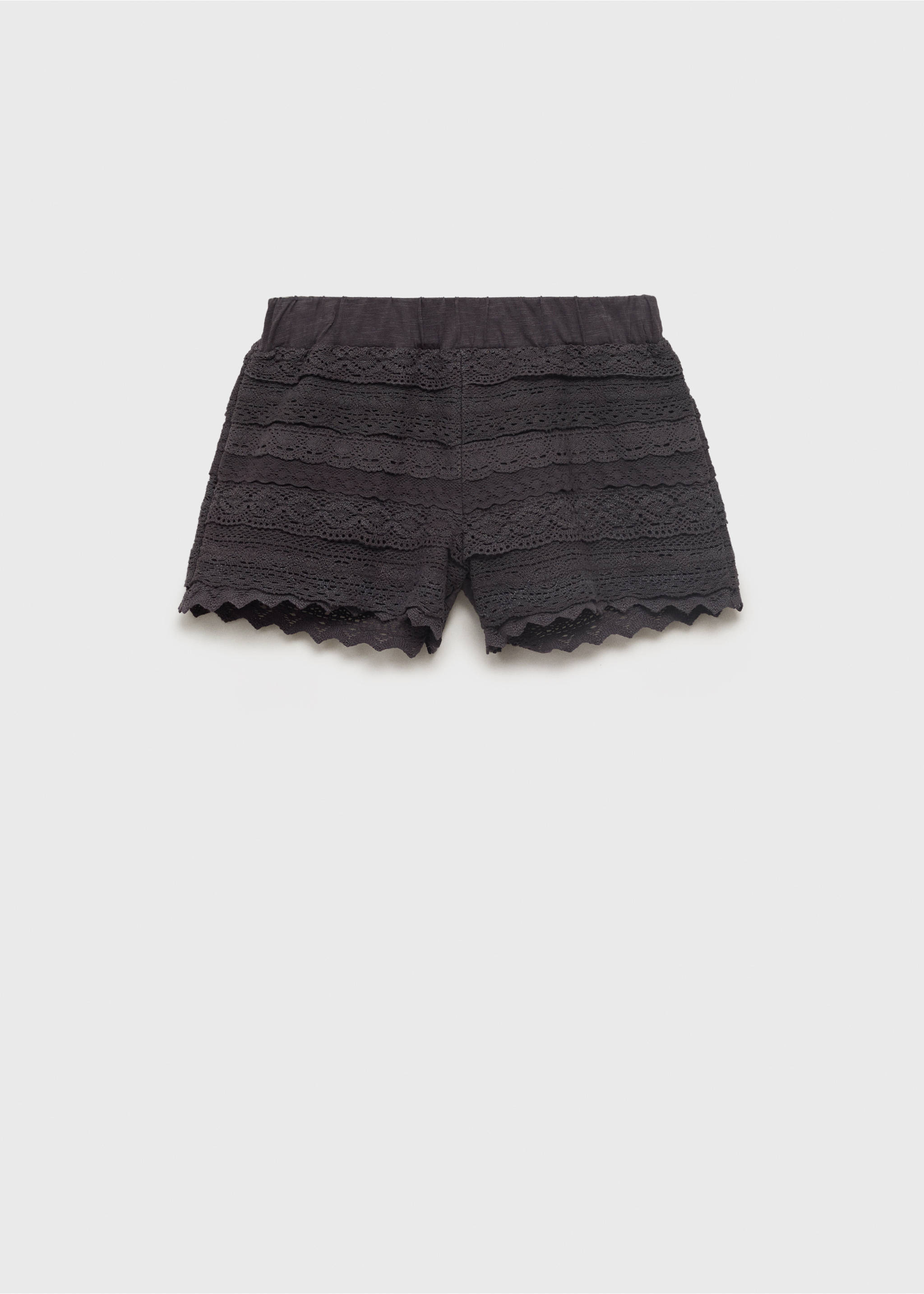 Shorts volantes crochet - Artículo sin modelo, Gris antracita. Ref: 17071164-00.