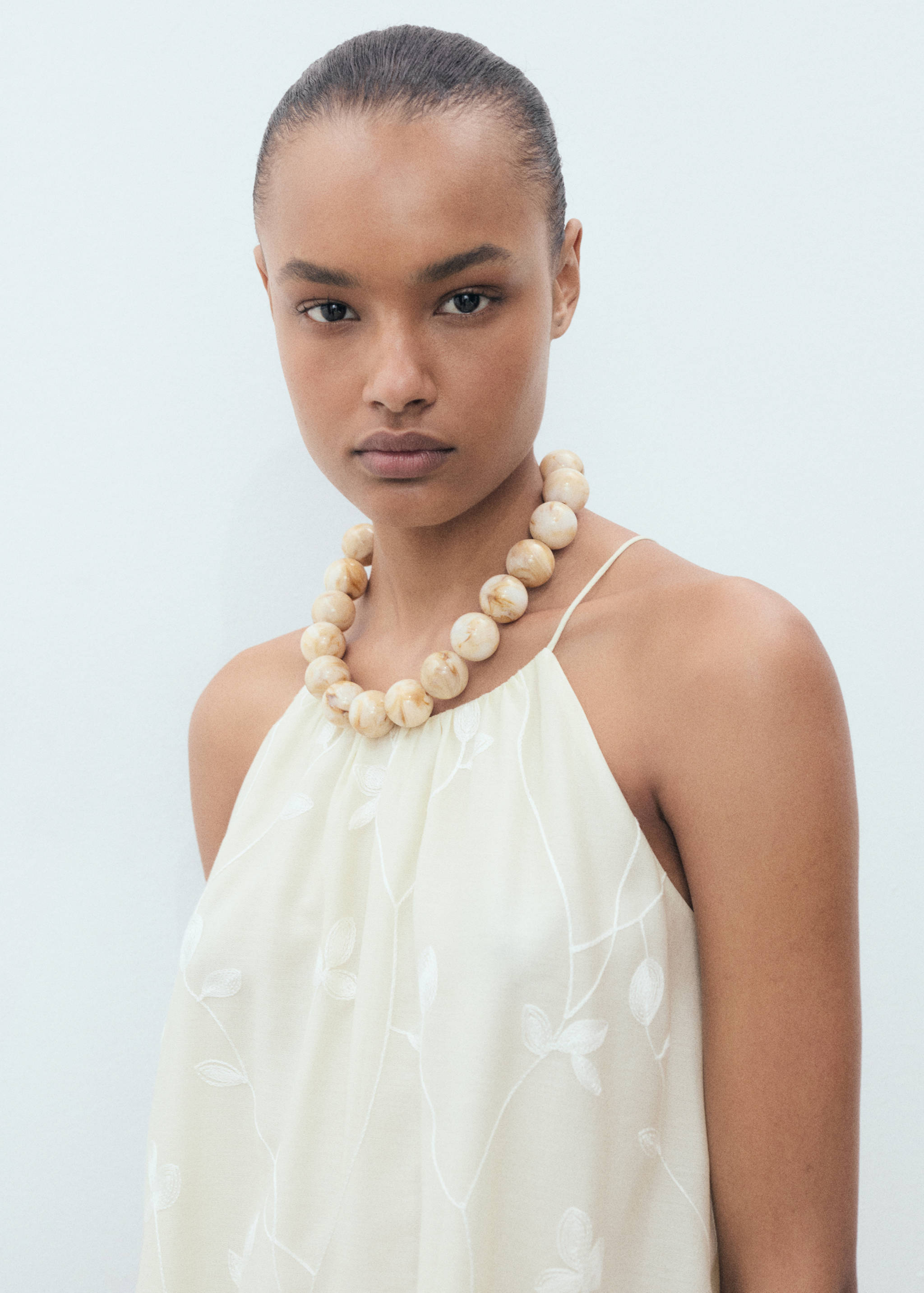 Teksturirana balon haljina - Detalji artikla 1