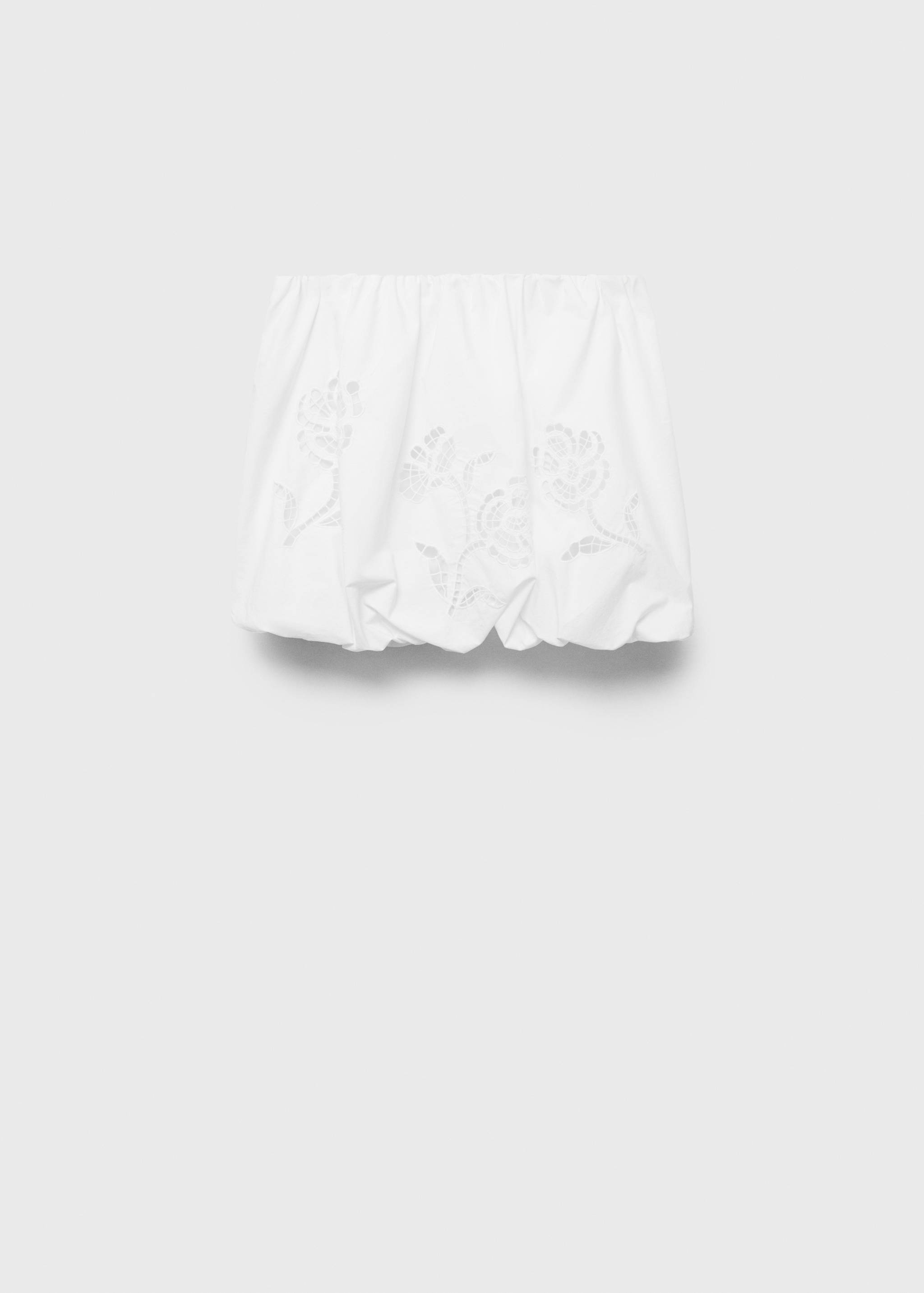 Embroidered balloon skirt - Article without model