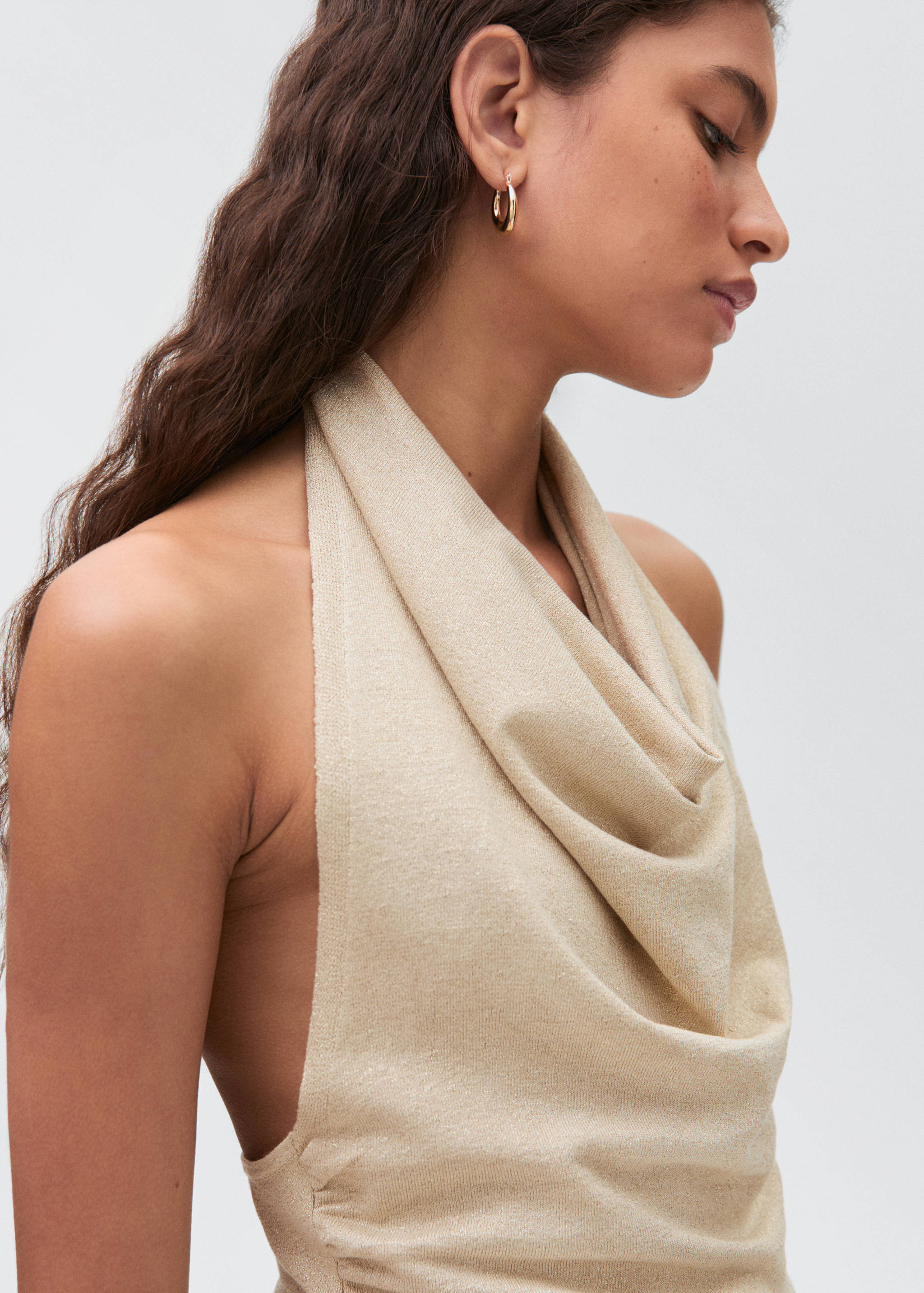 Lurex halter-neck top - Details of the article 1