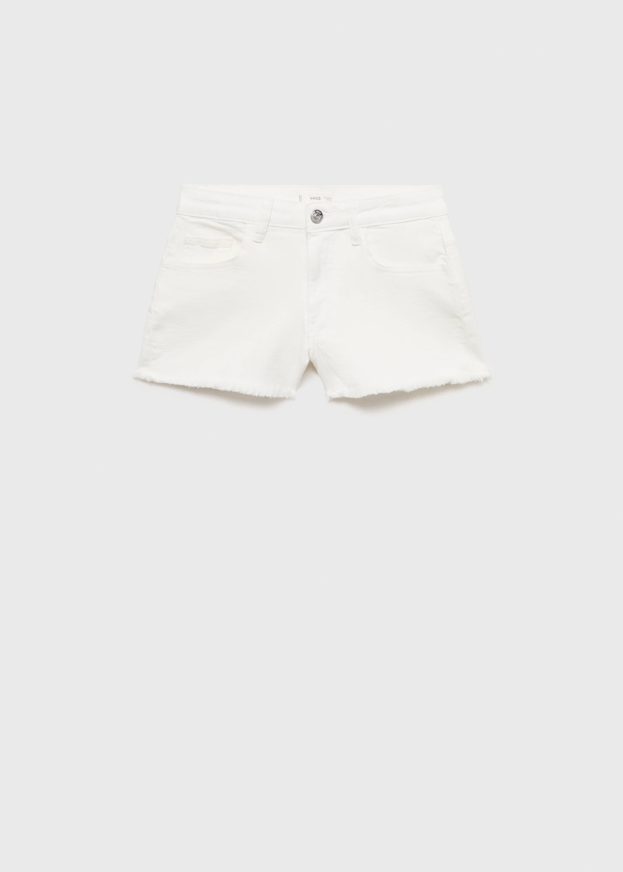 Frayed low-rise shorts - Article without model