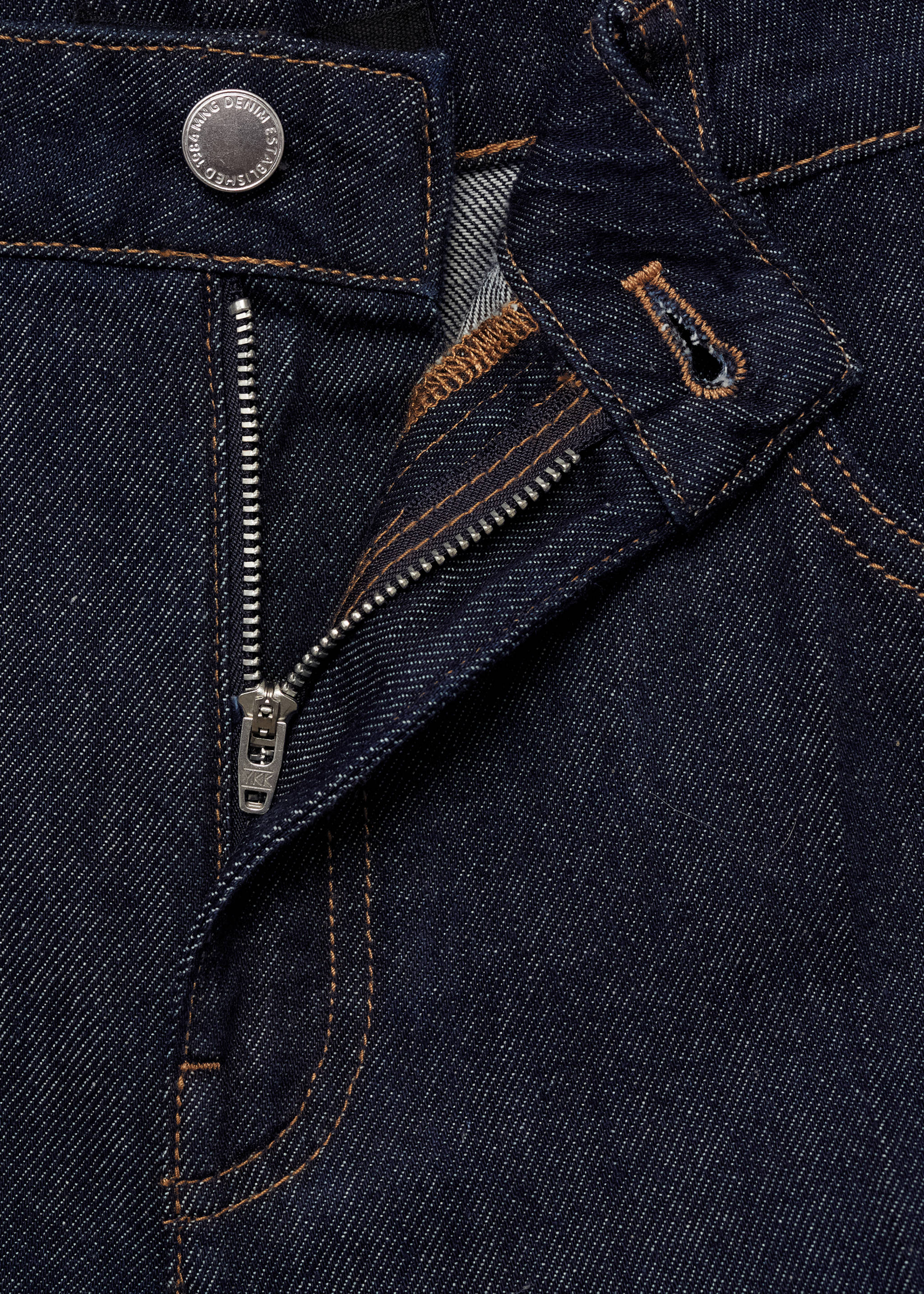 Bermuda en jean taille haute rinse wash - Détail de l'article 8