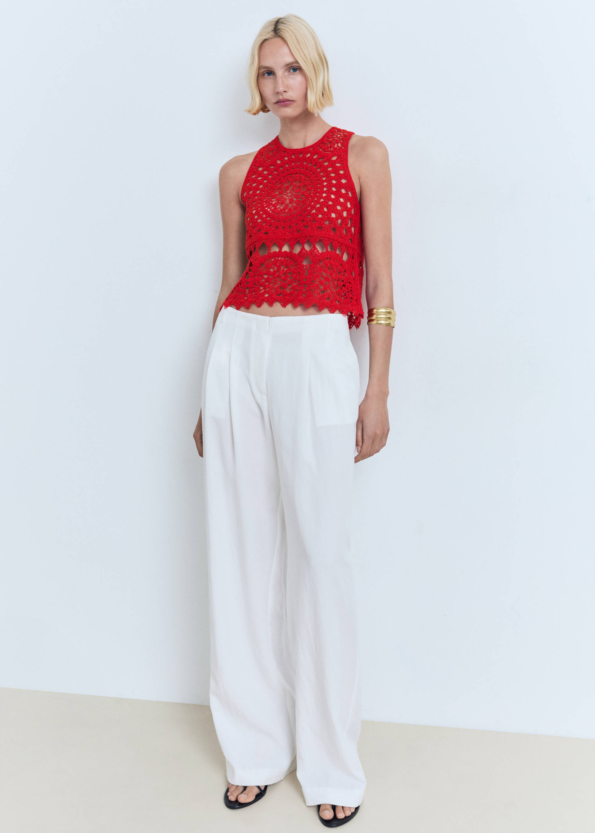 Crochet knitted top - General plane