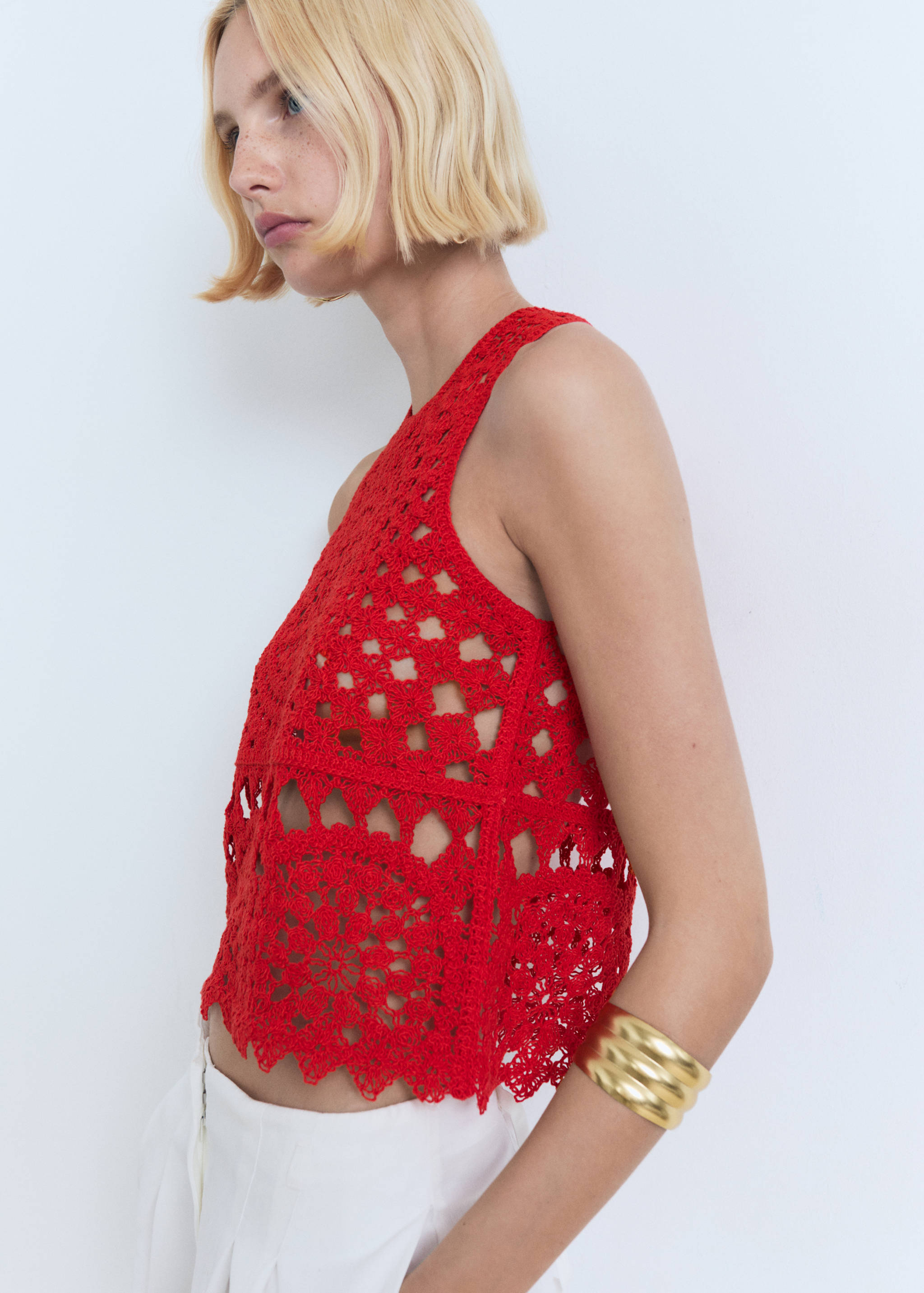 Crochet knitted top - Medium plane