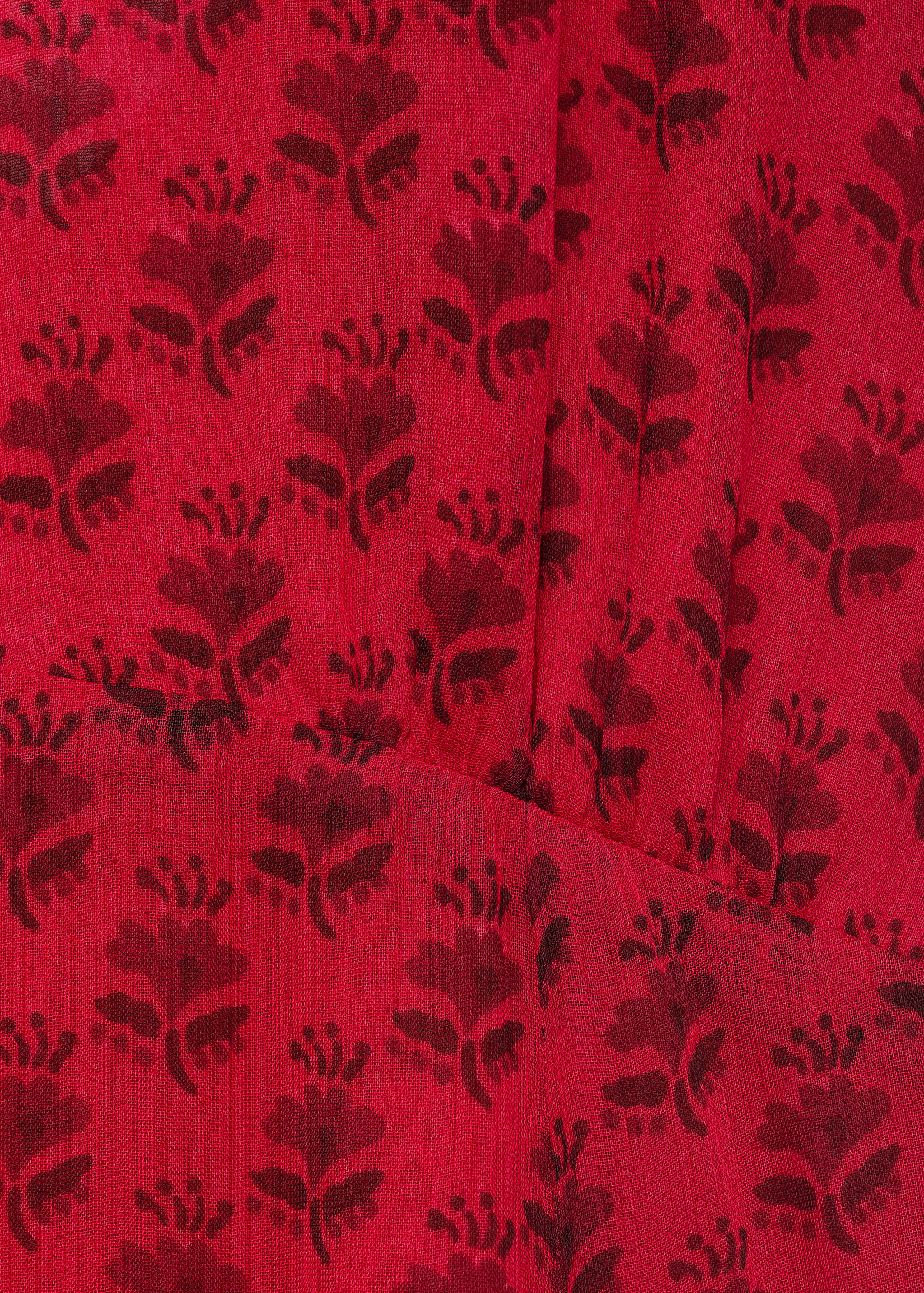 Floral-print chiffon dress - Details of the article 0