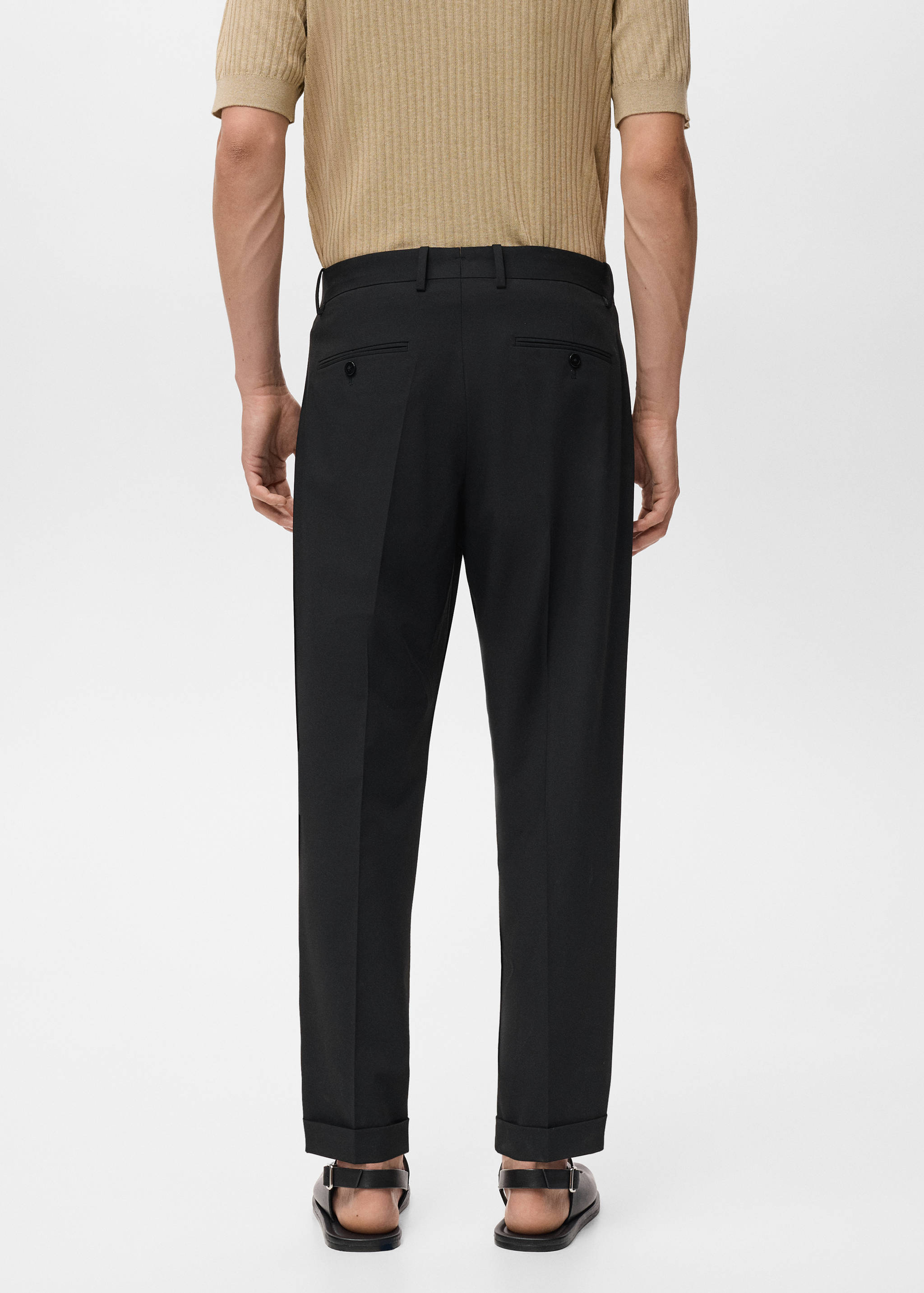 Boston regular-fit suit trousers - Reverse of the article