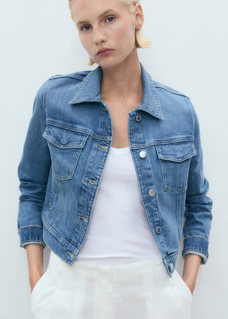 Pockets denim jacket — Medium Blue