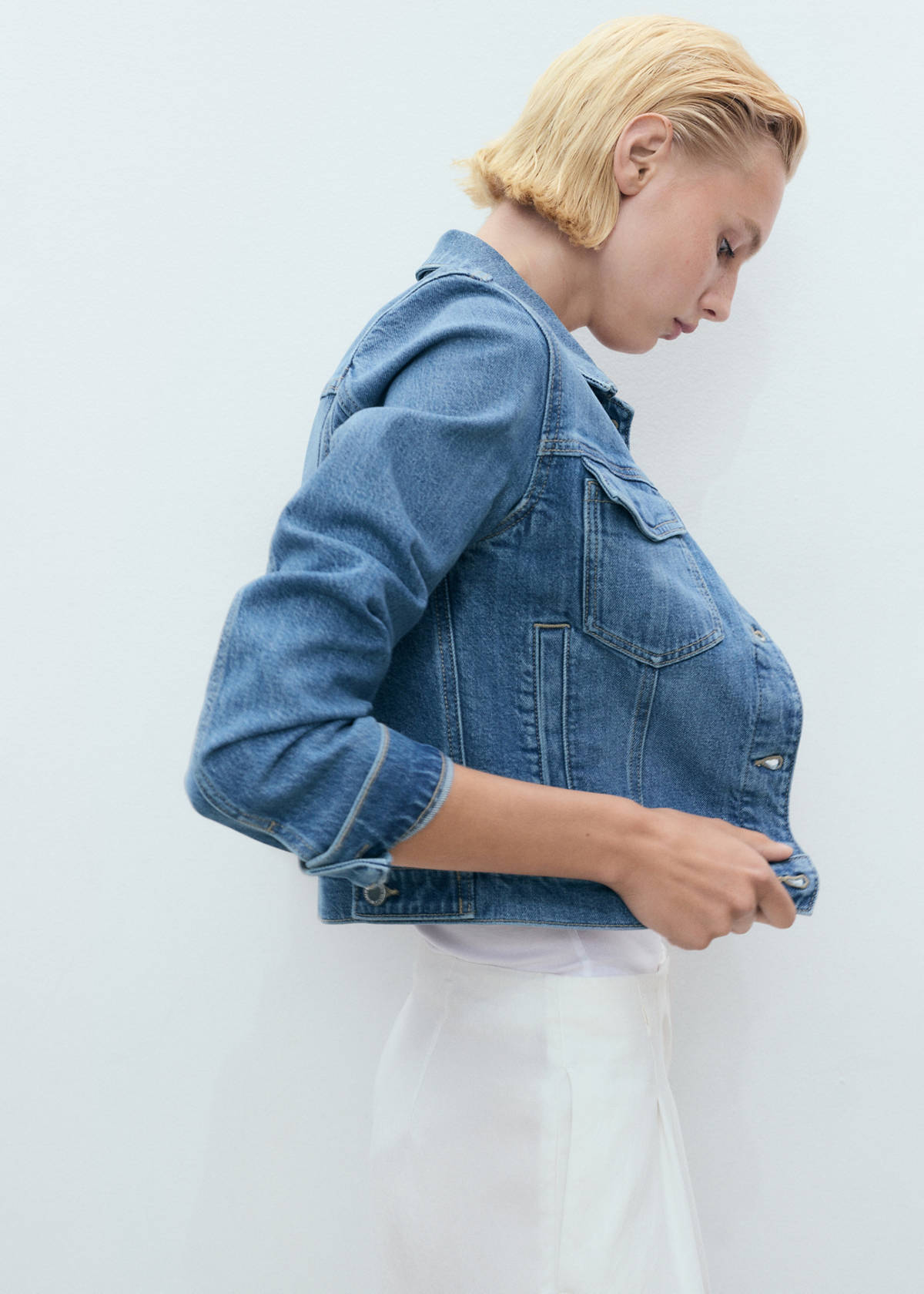 Pockets denim jacket — Medium Blue