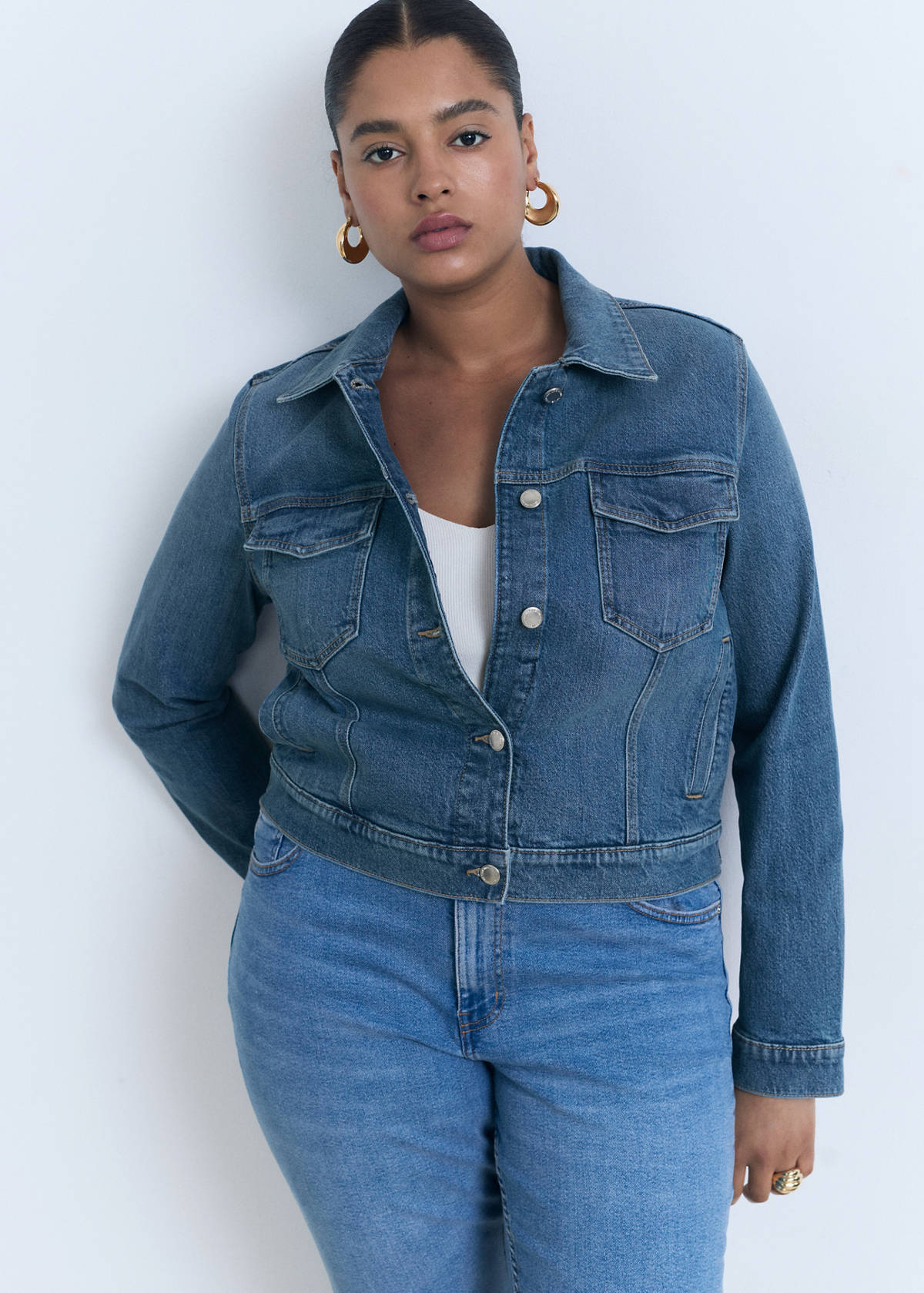 Pockets denim jacket — Medium Blue