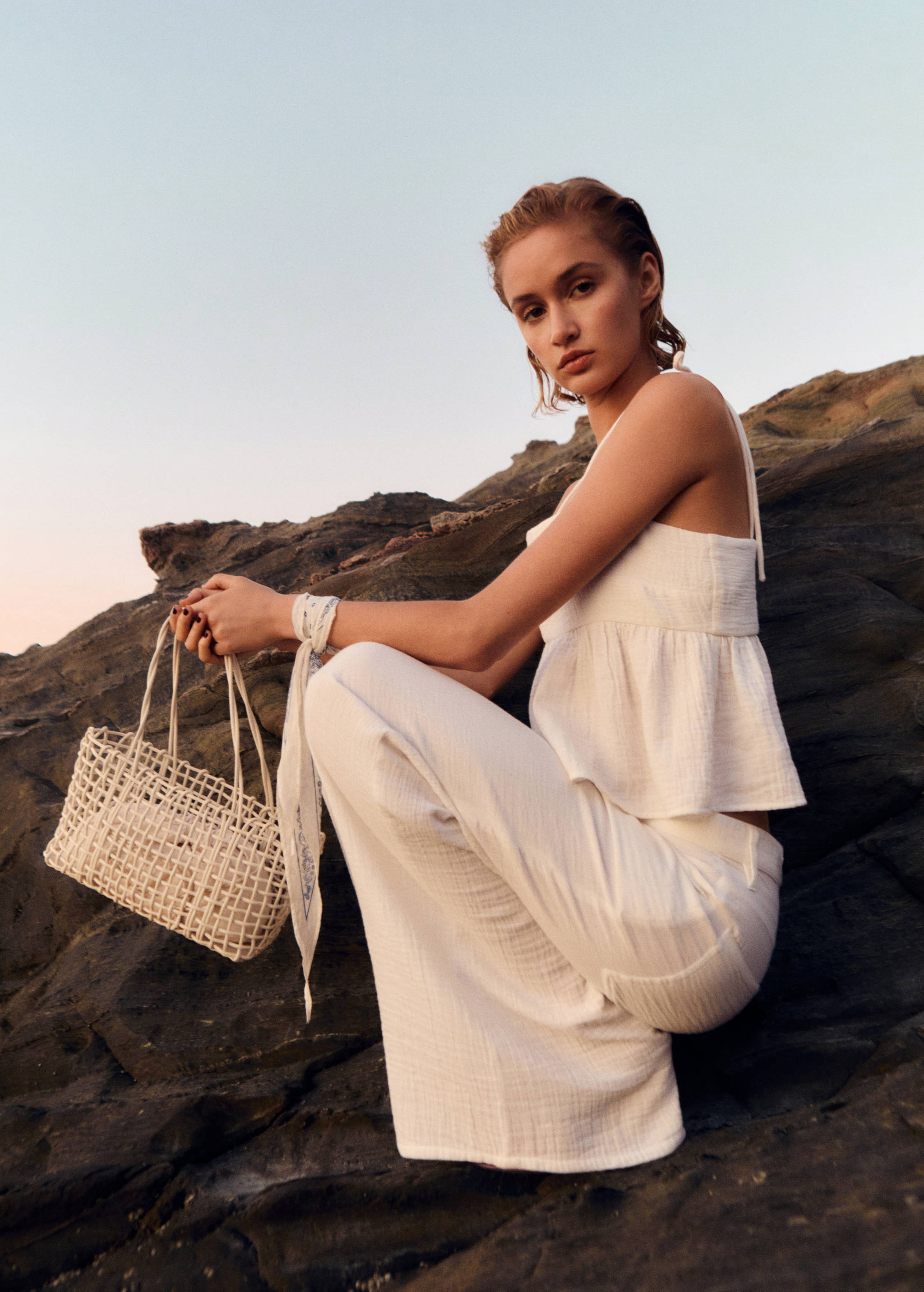 Top de algodão com folho - Pormenor do artigo 2