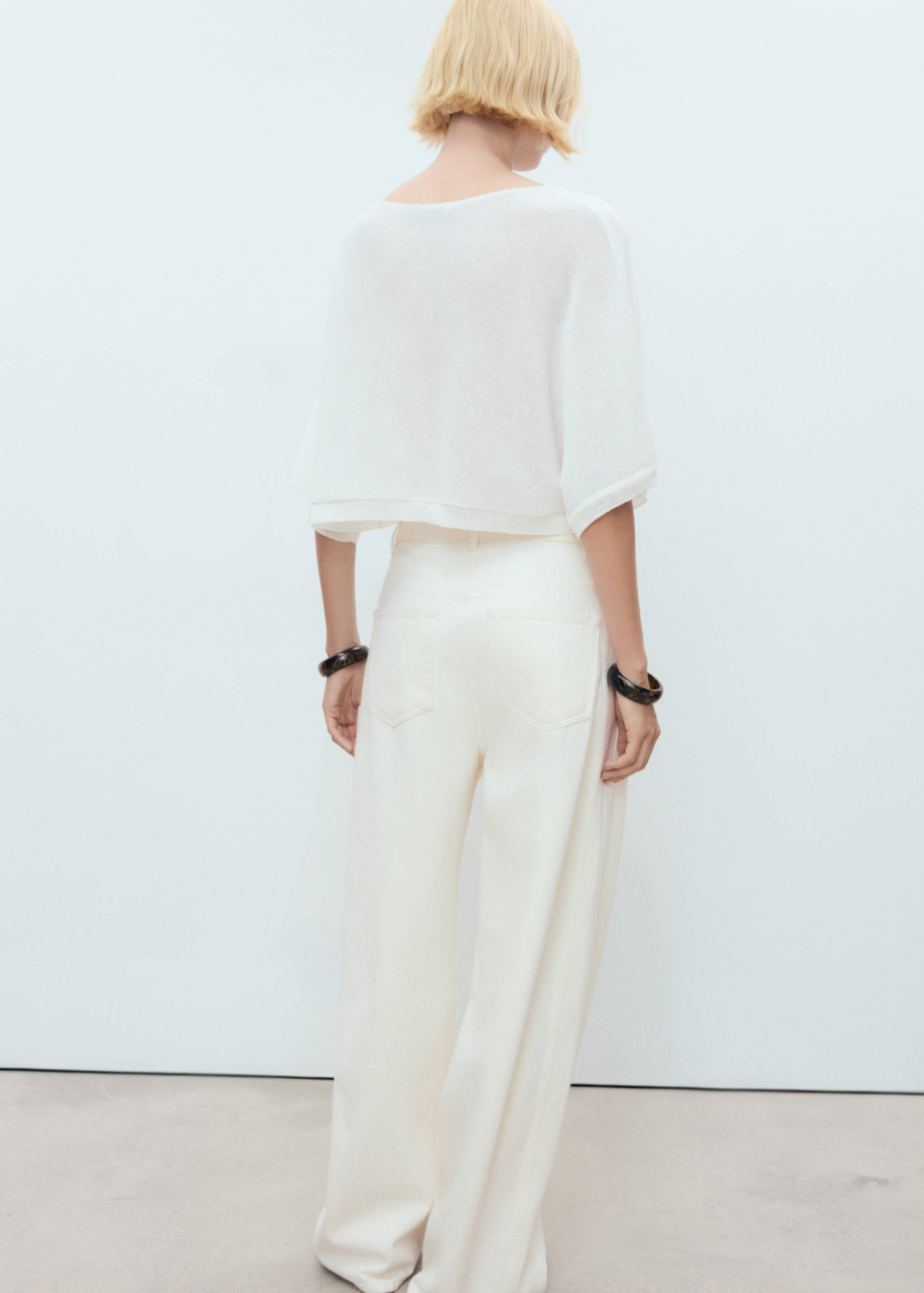 Pull-over maille fine oversize - Verso de l’article