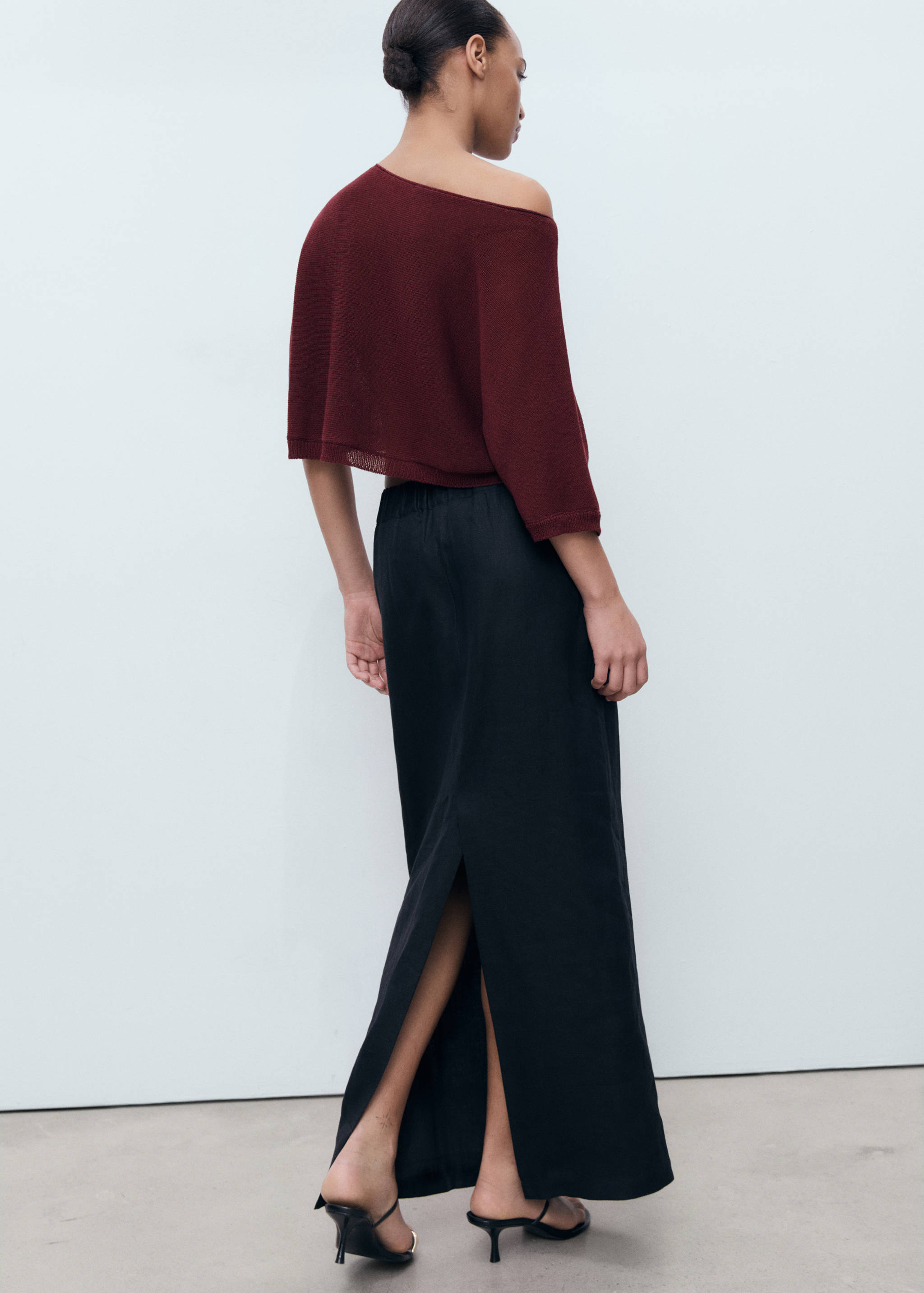 Pull-over maille fine oversize - Verso de l’article