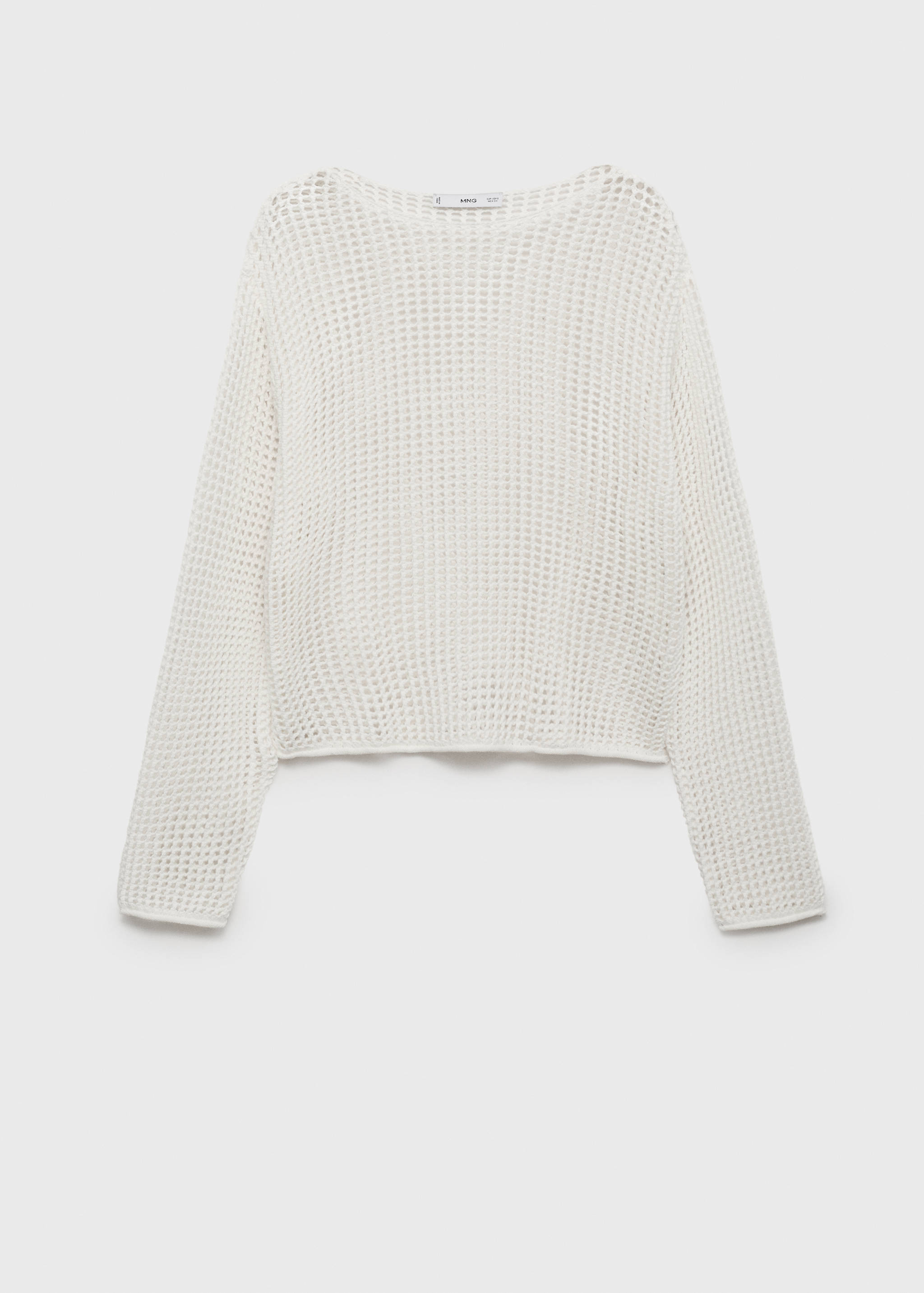 Long-sleeved crochet sweater - Article without model